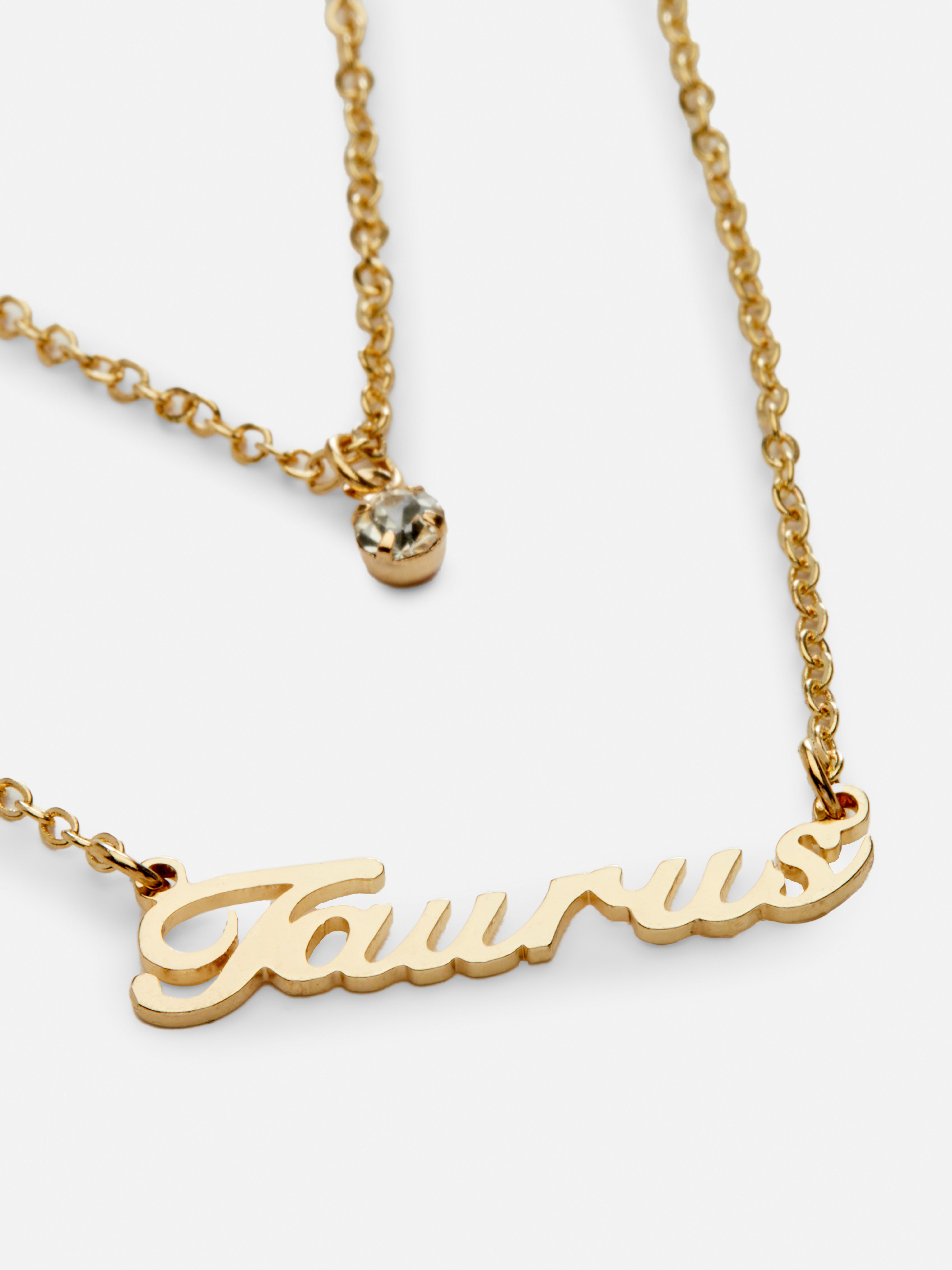 Layered Gold-Tone Star Sign Pendant Necklace