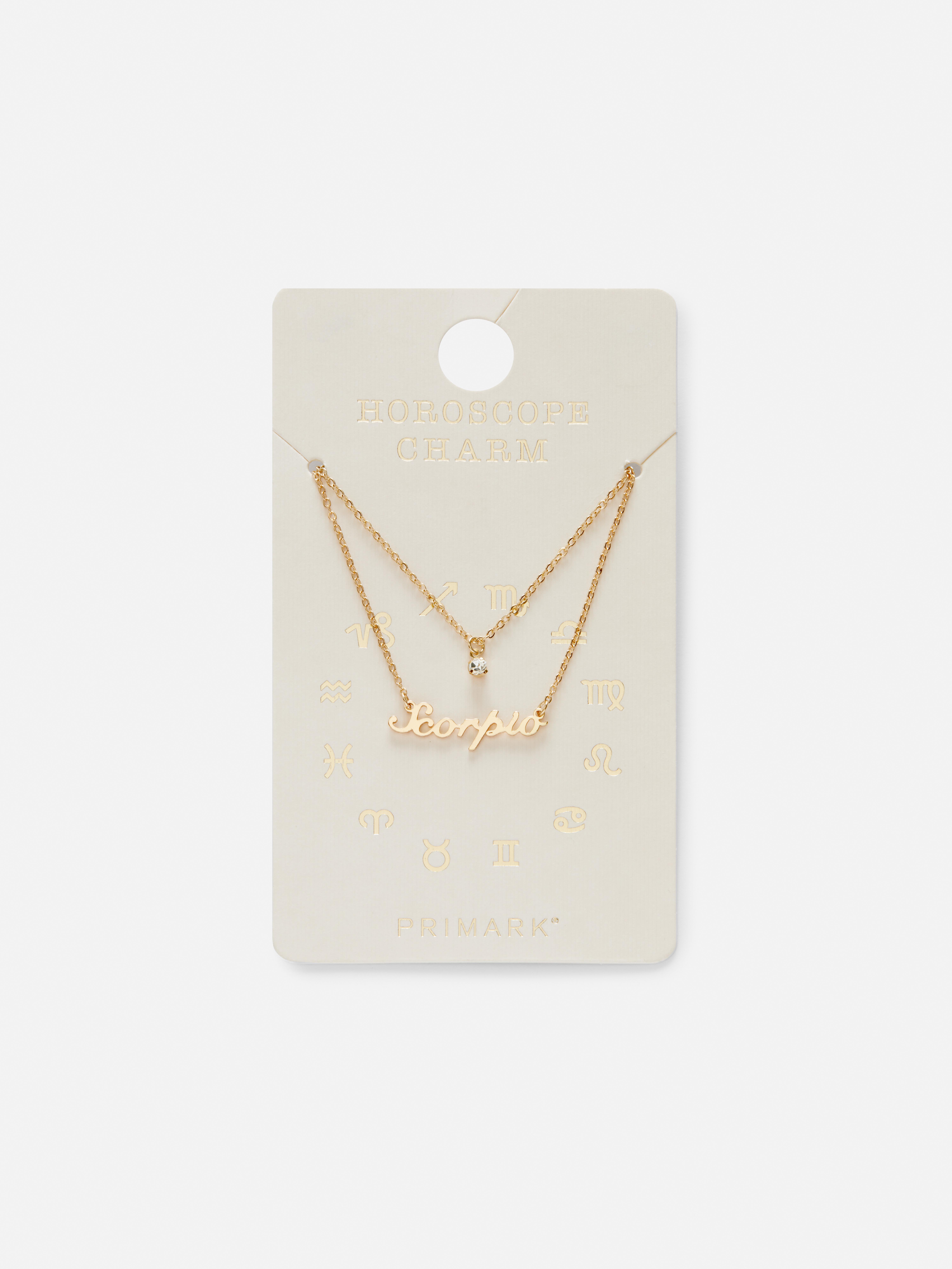 Layered Gold-Tone Star Sign Pendant Necklace