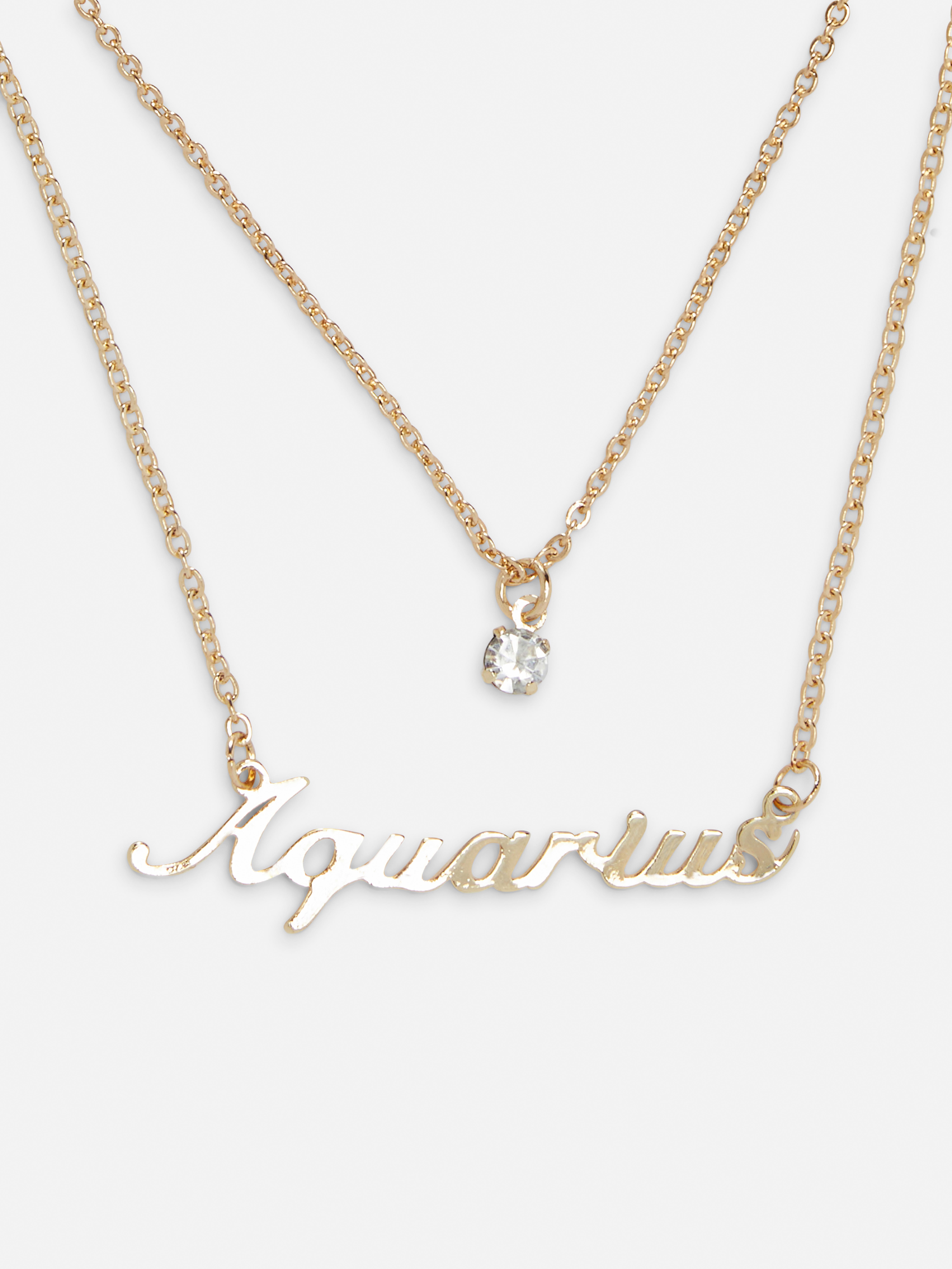 Layered Gold-Tone Star Sign Pendant Necklace