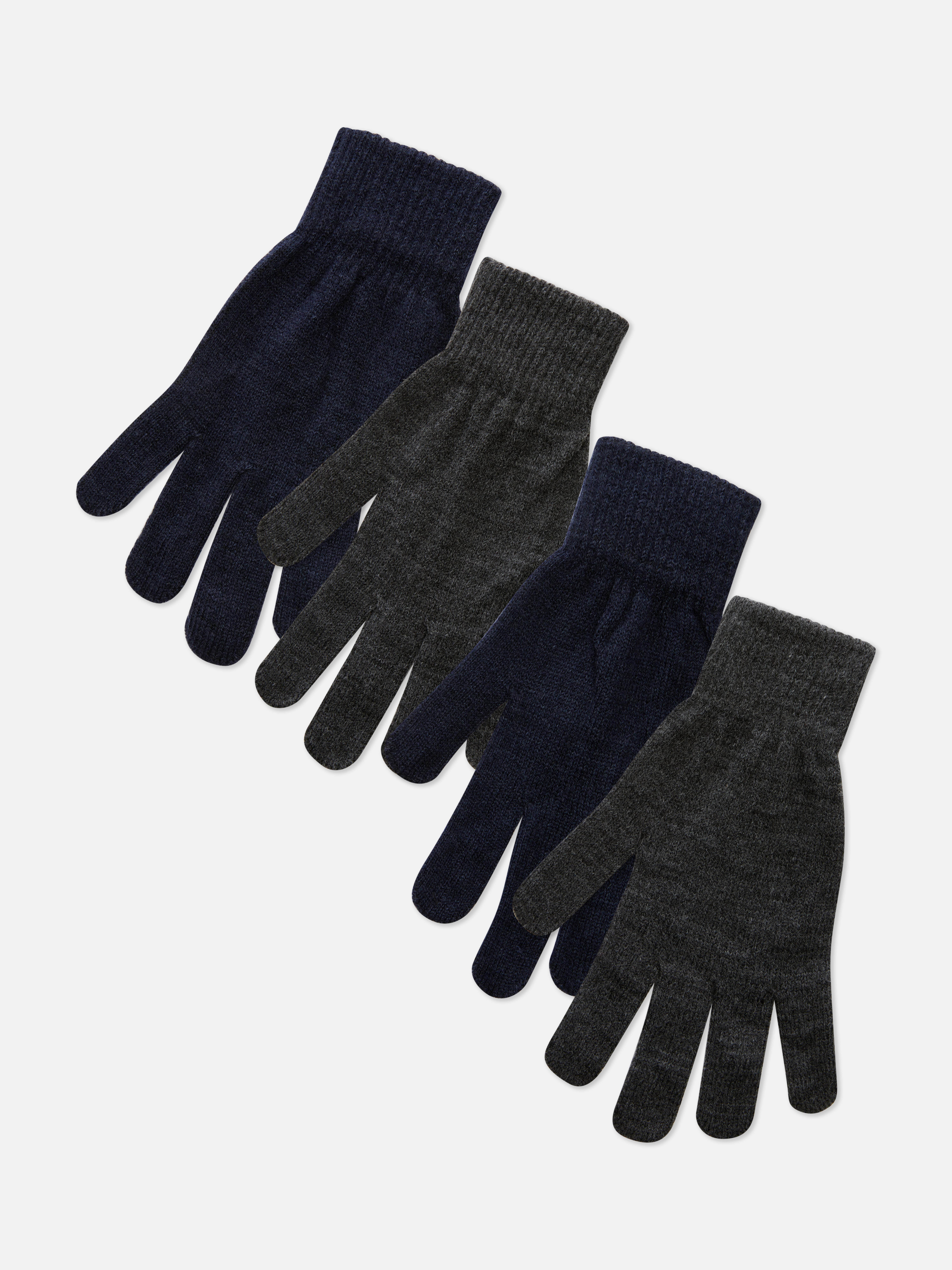 2pk Knitted Gloves