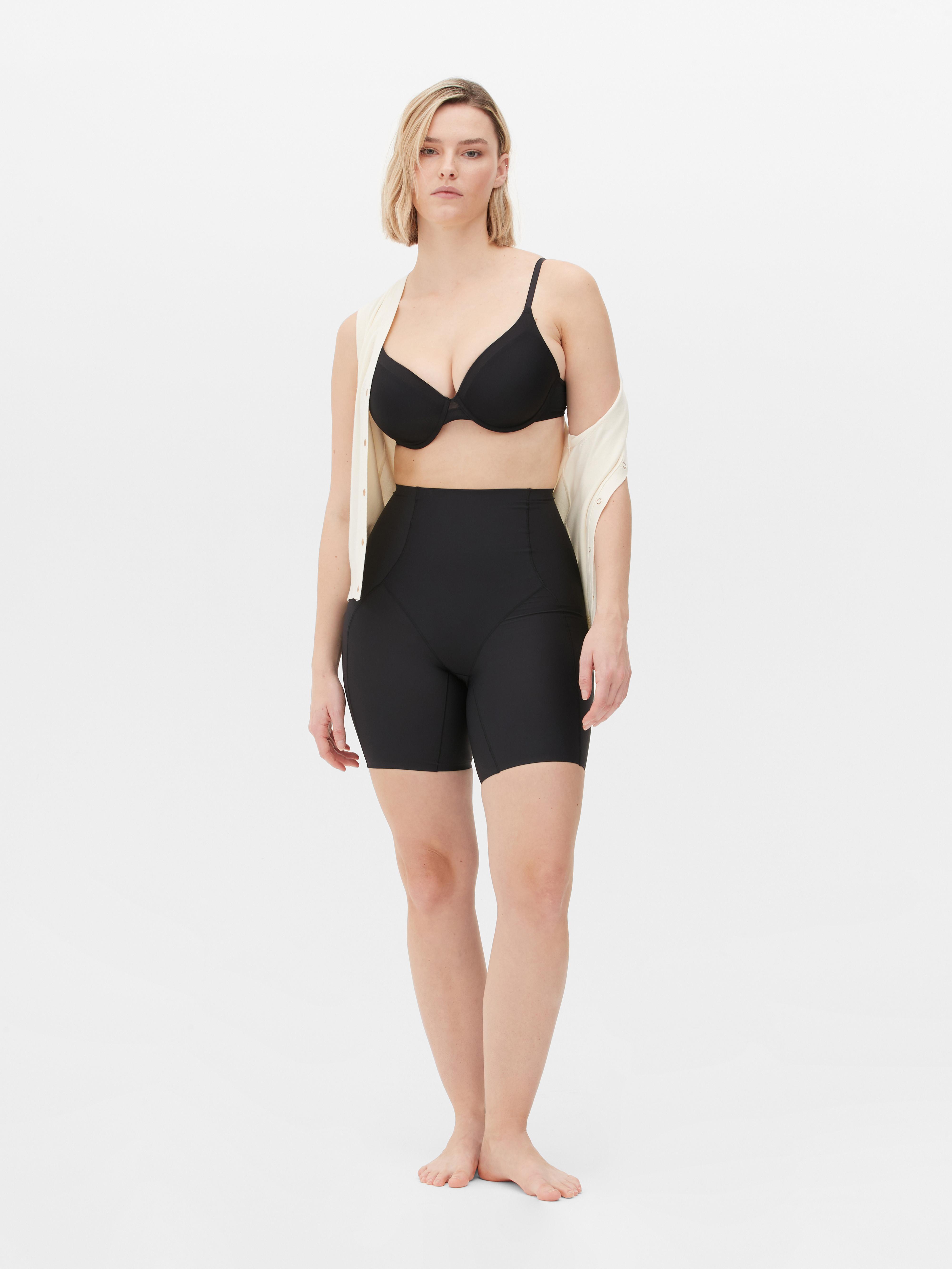 Womens Black Smoothing Shapewear Shorts