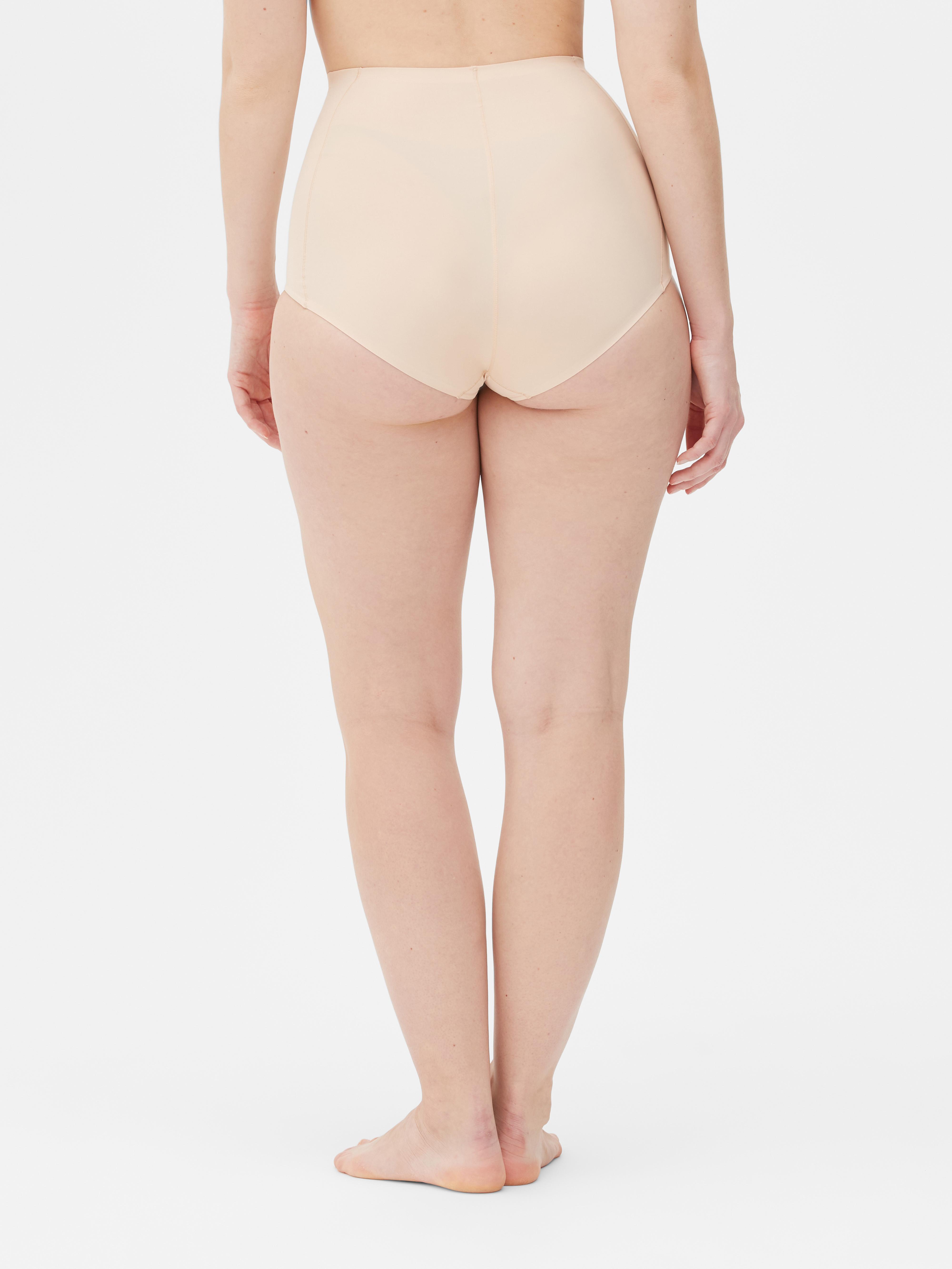 Womens Taupe Smoothing High Waist Shapewear Briefs