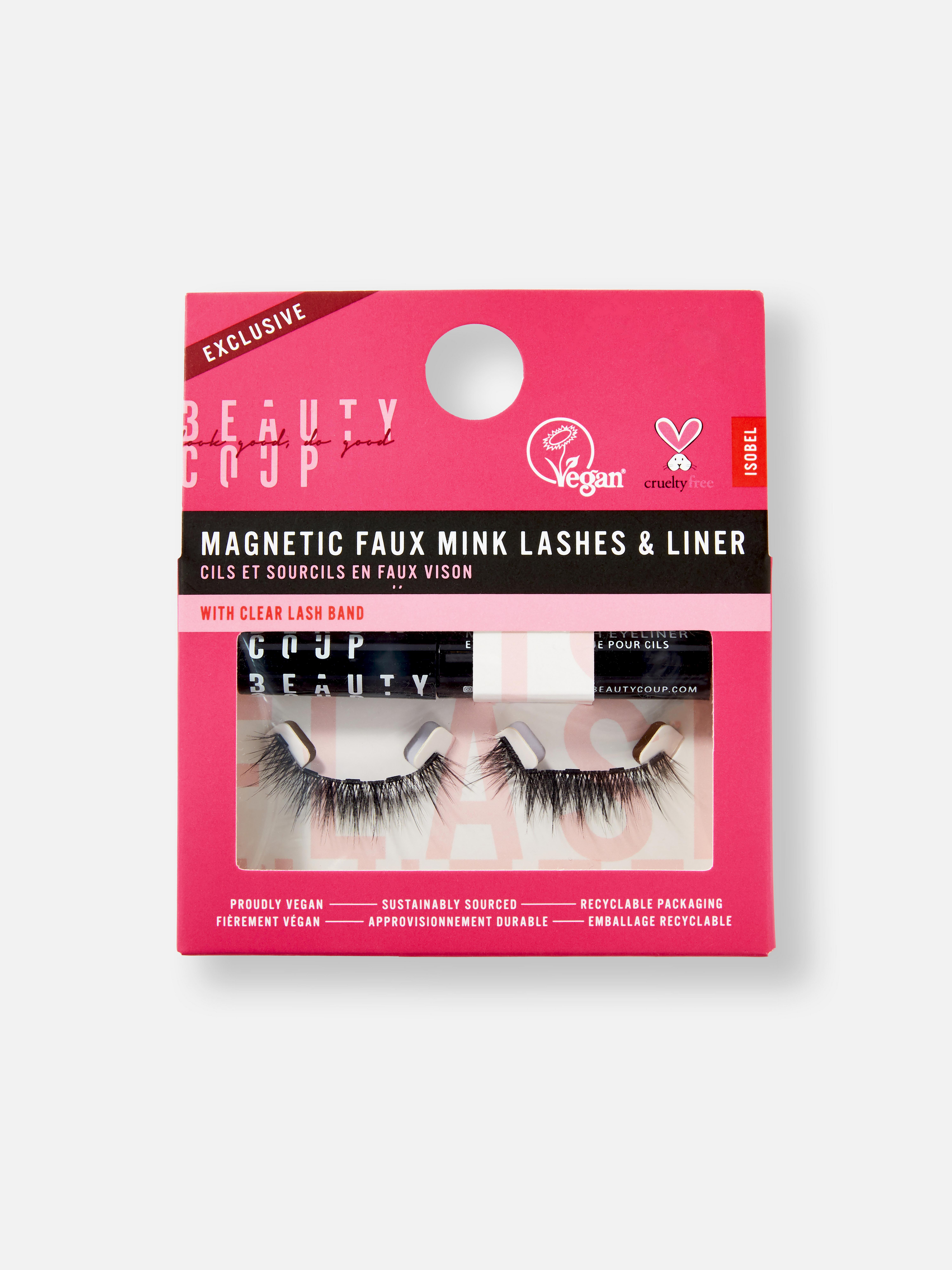 Beauty Coup Magnetic Mink-Look Fake Eyelashes And Liner