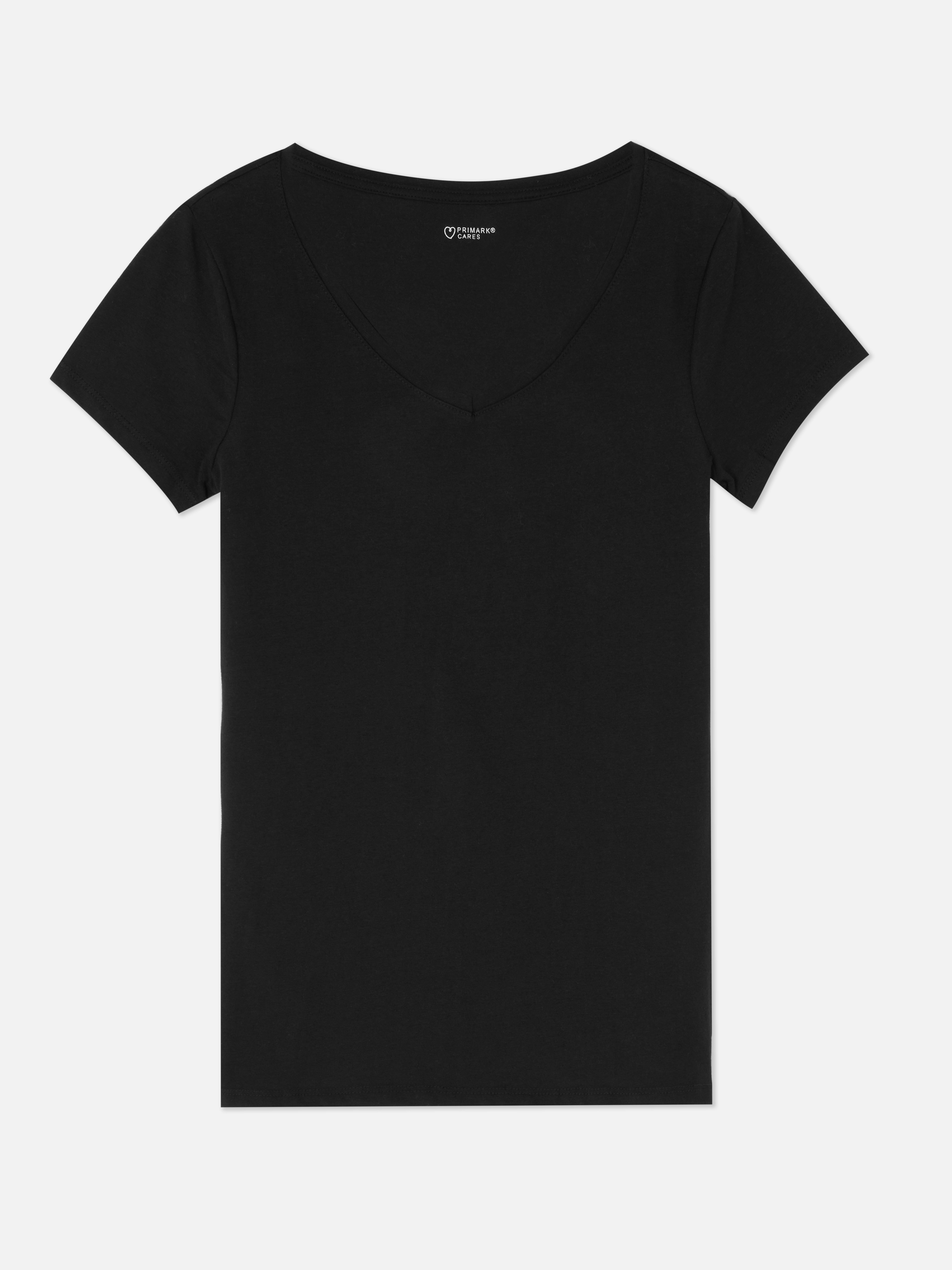 krans atleet Chaise longue Cotton Short Sleeve V-neck T-Shirt | Primark