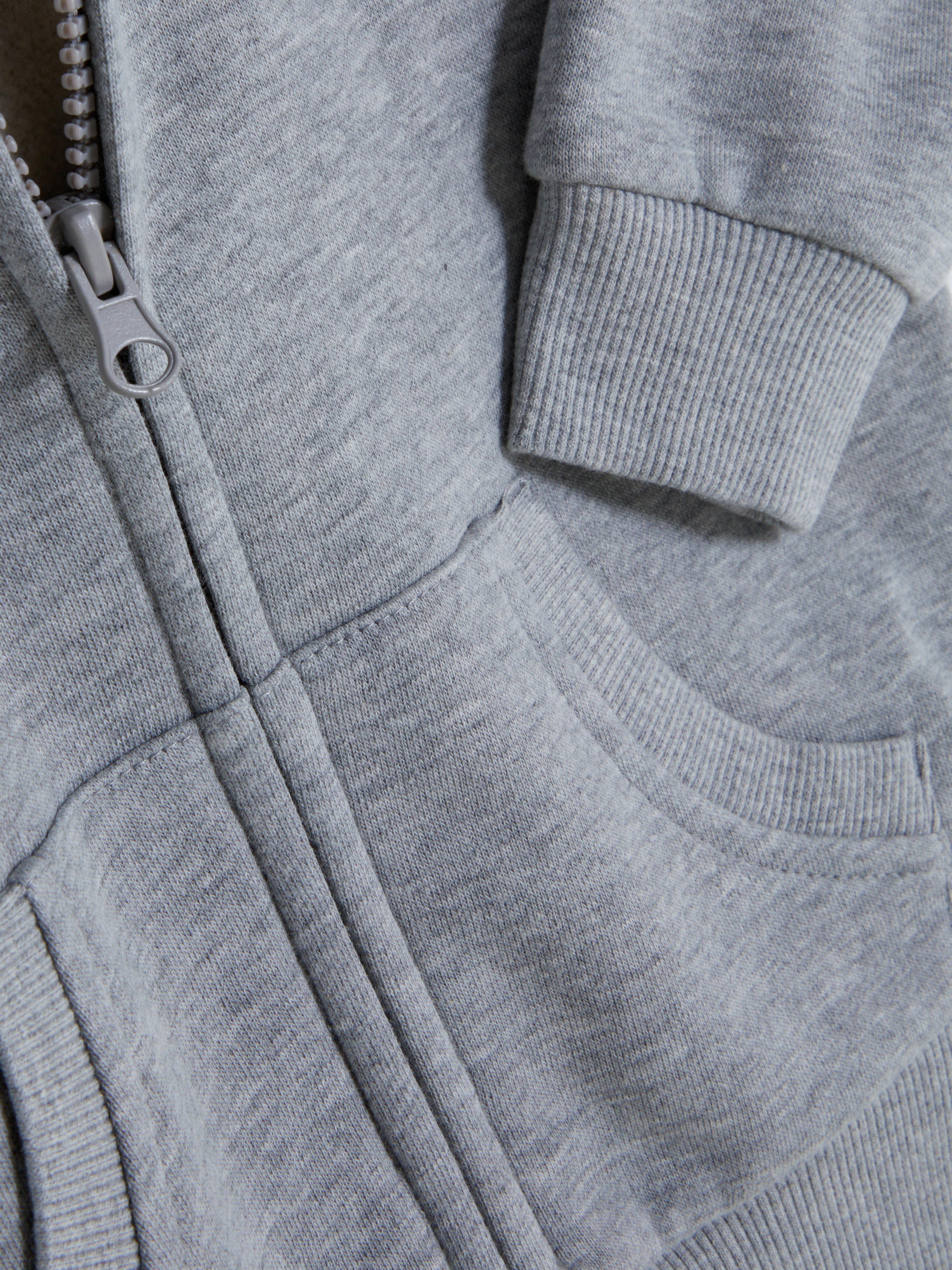 Felpa con cappuccio e zip intera