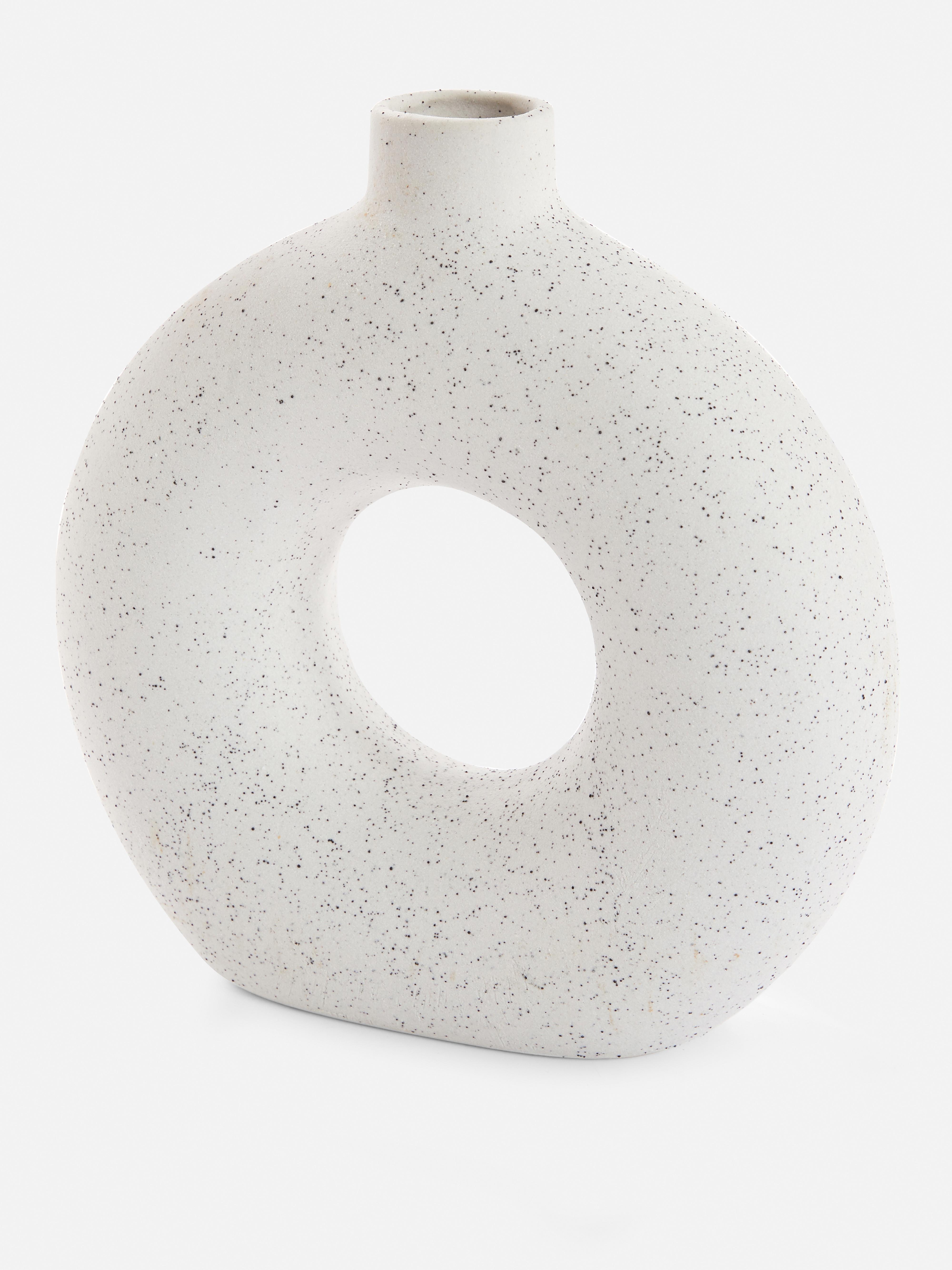 Speckled Donut Vase