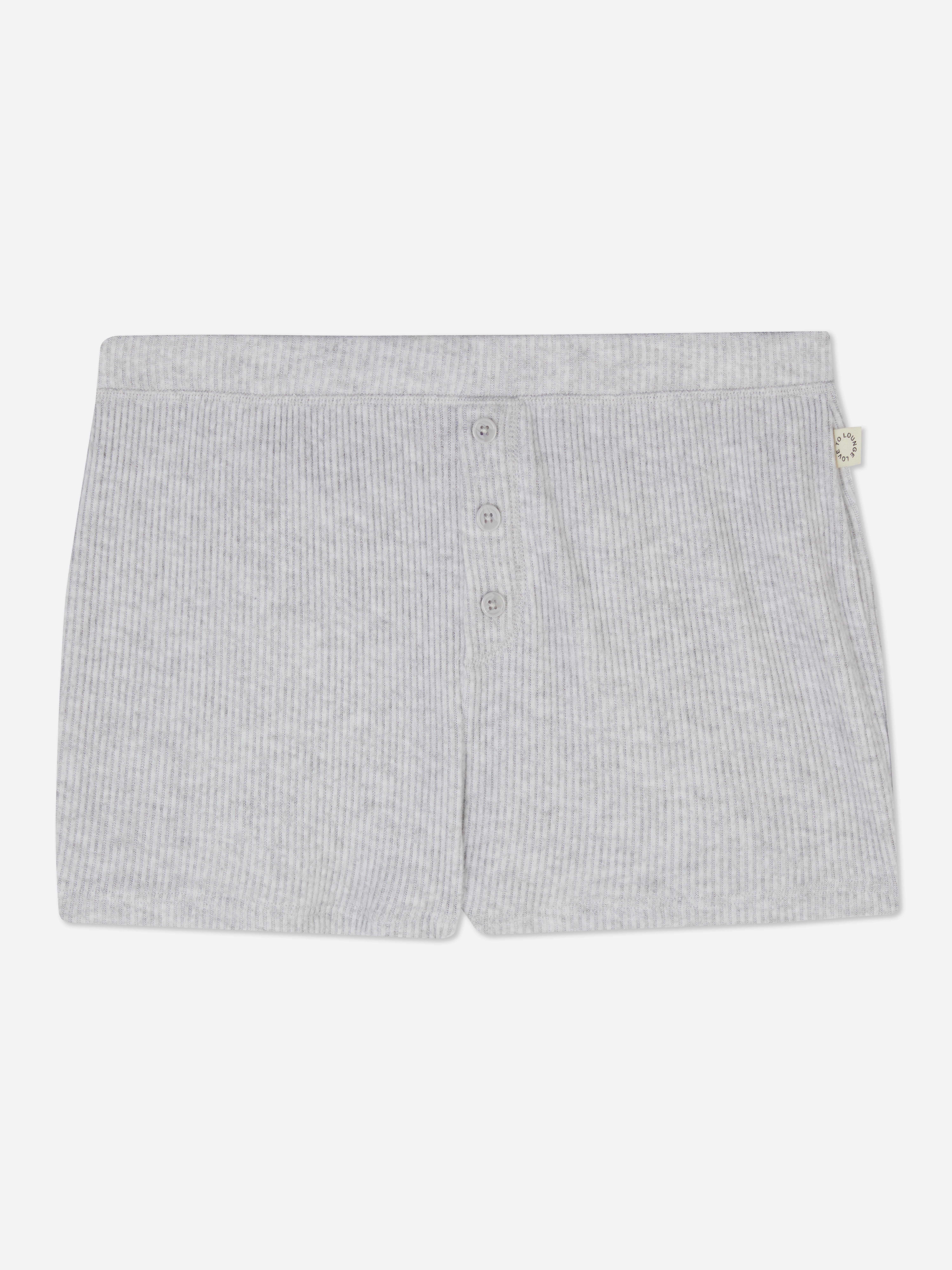 Soft Ribbed Pyjama Shorts