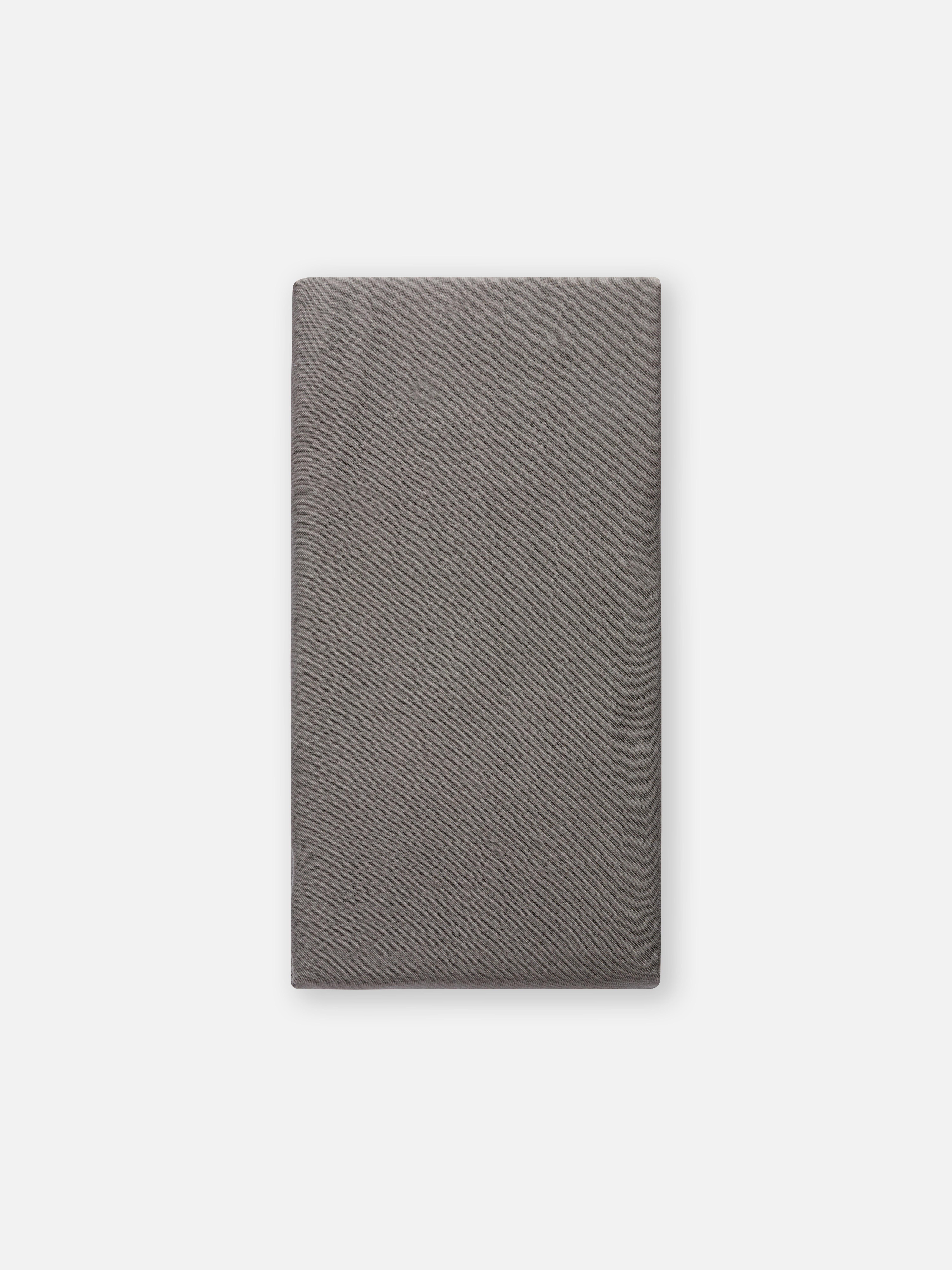 Double Fitted Bed Sheet Dark Grey