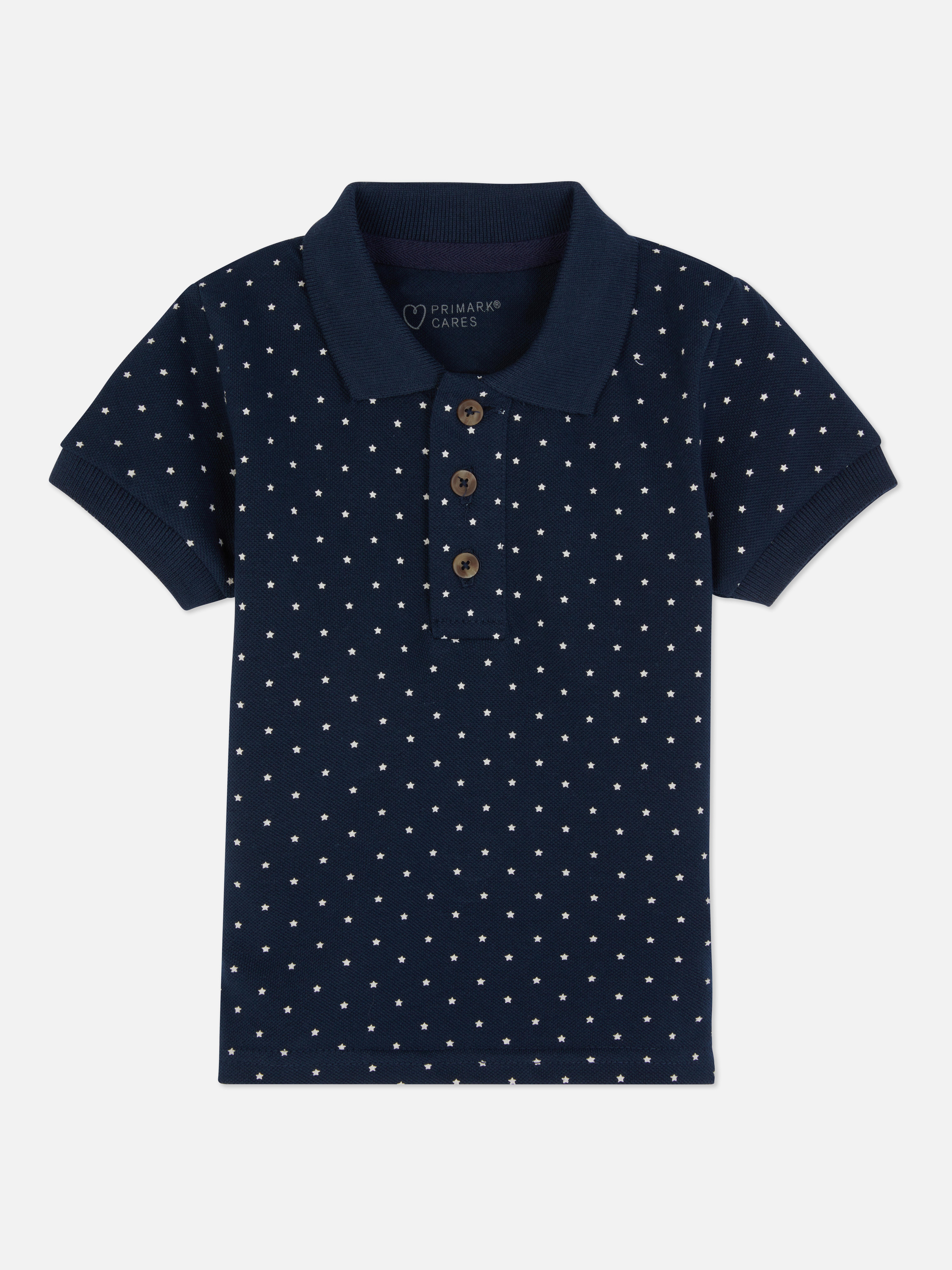 Short Sleeve Printed Polo Shirt