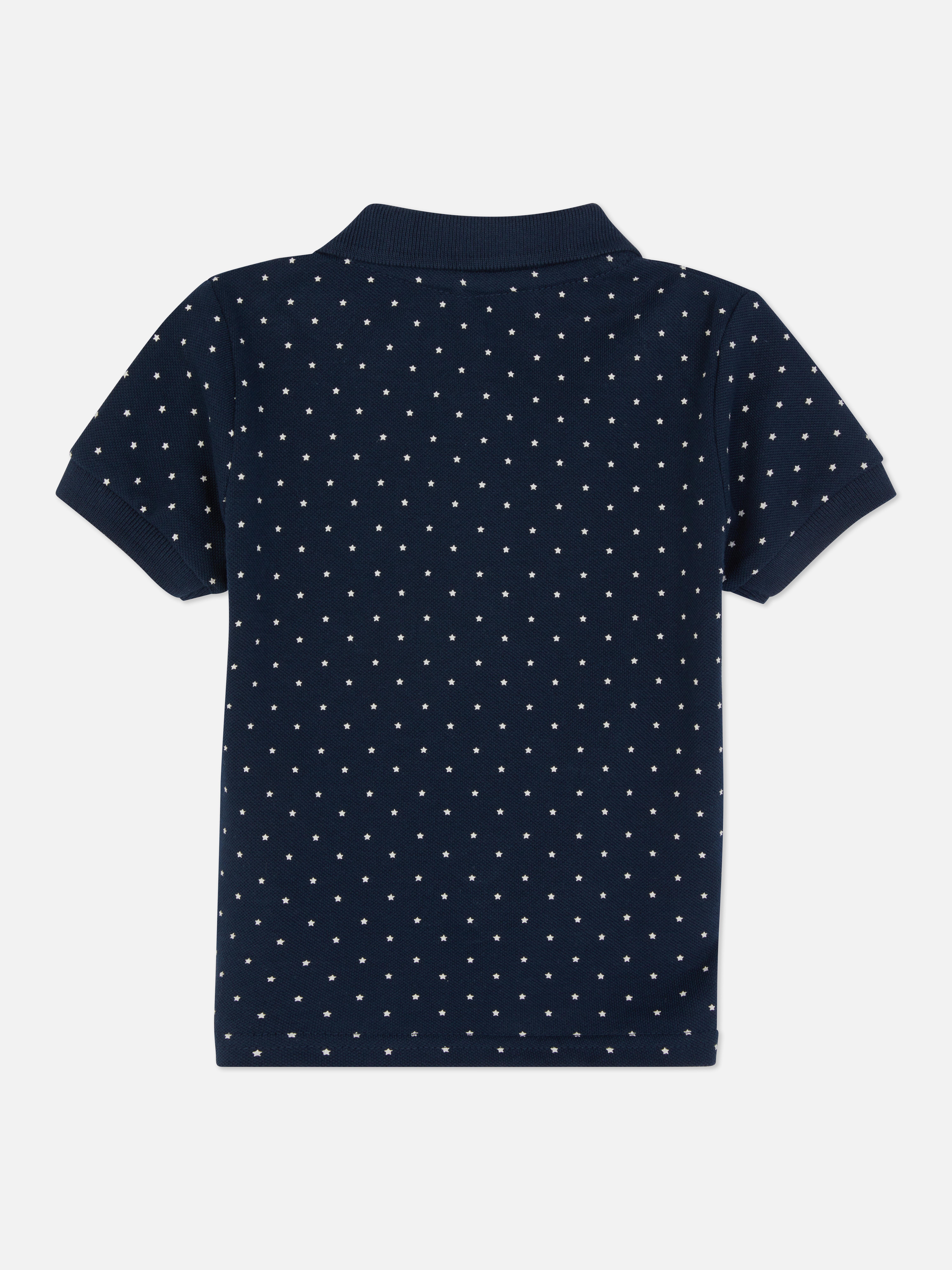Short Sleeve Printed Polo Shirt