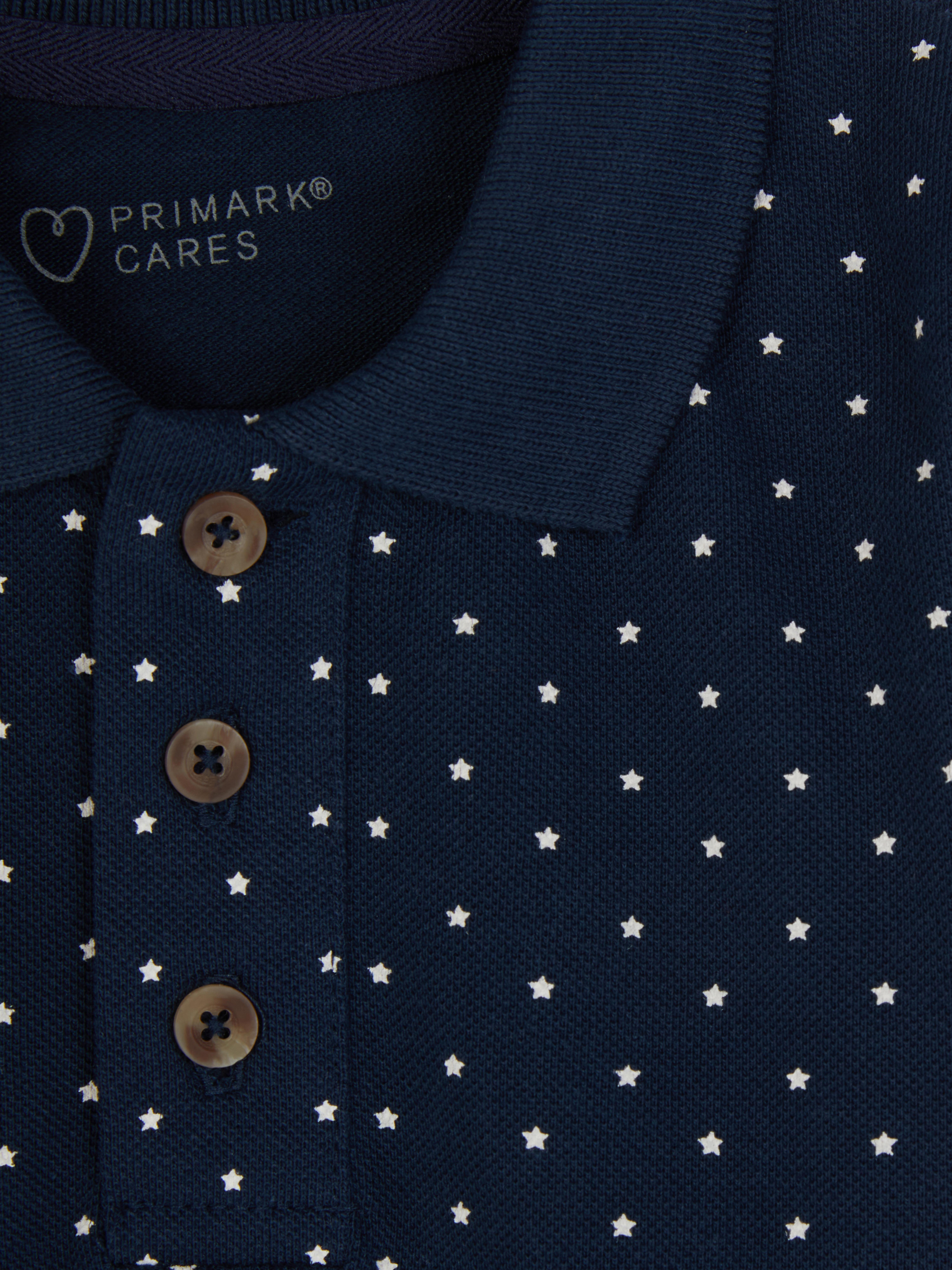 Short Sleeve Printed Polo Shirt