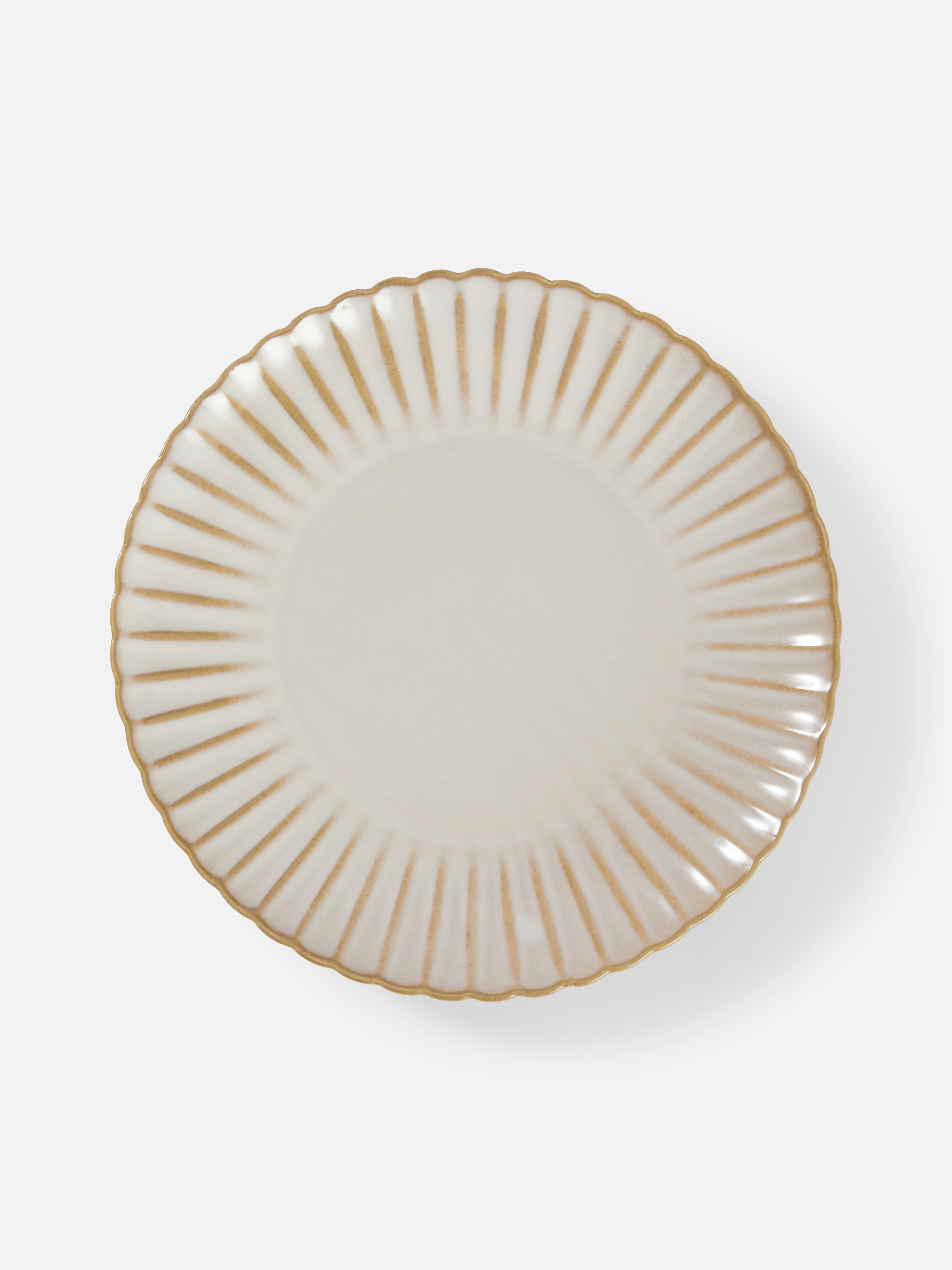 Scalloped Edge Ceramic Side Plate