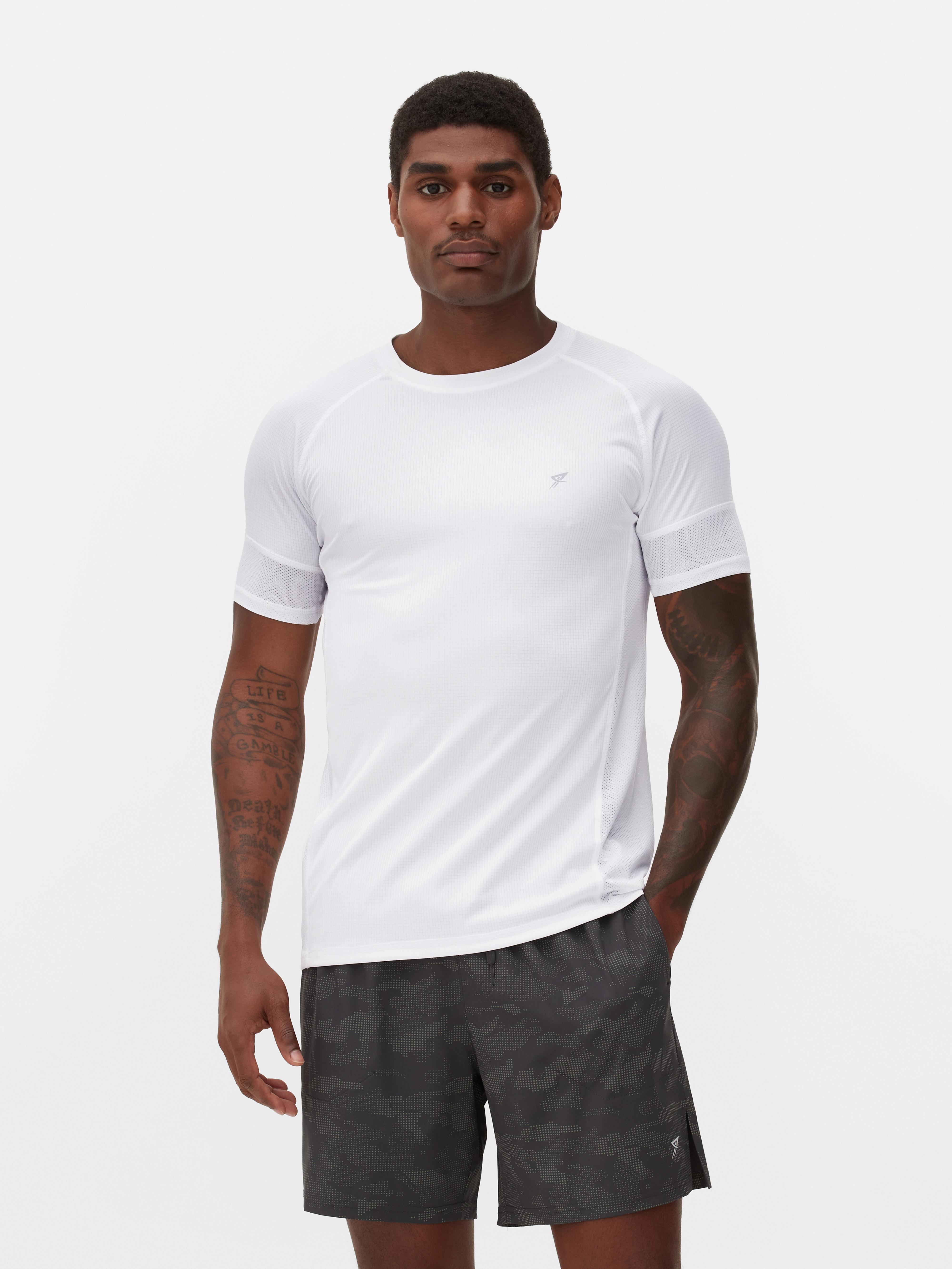 Men's Performance V Neck T-Shirt - White