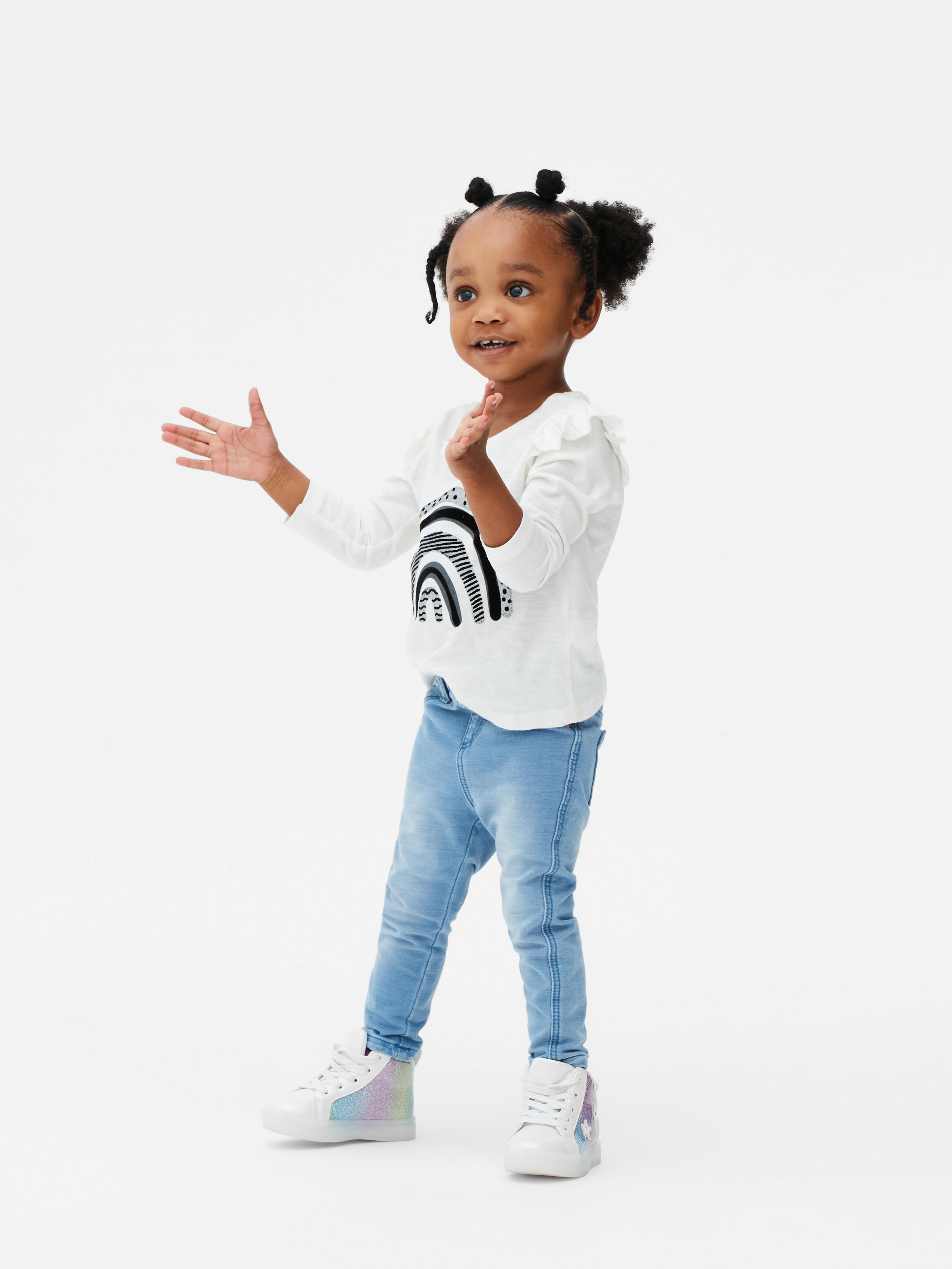 BABIES LEGGINGS WITH FRILLS PETIT DREAMER main image 1