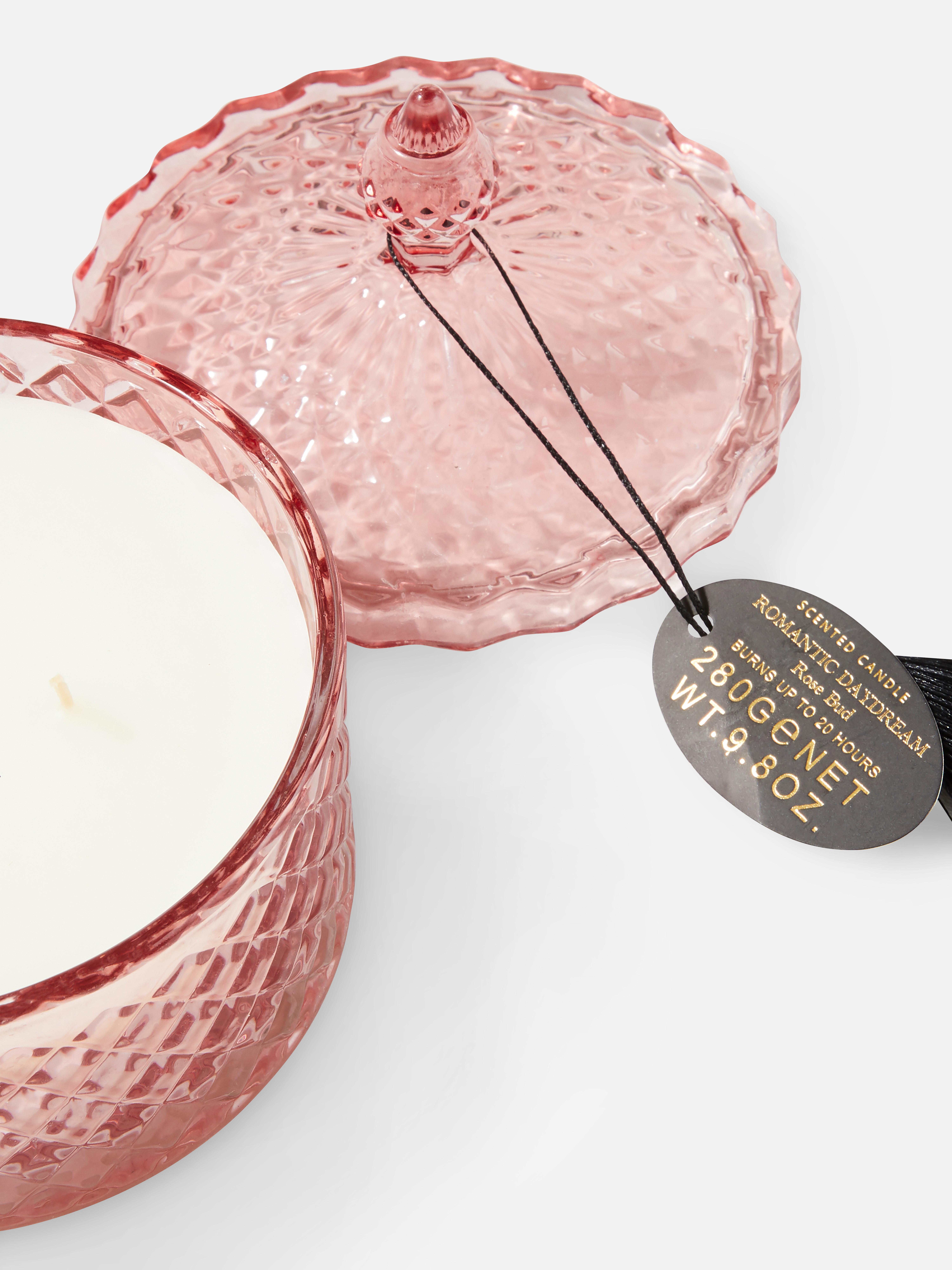 Pink Triple Wick Lidded Scented Candle Primark