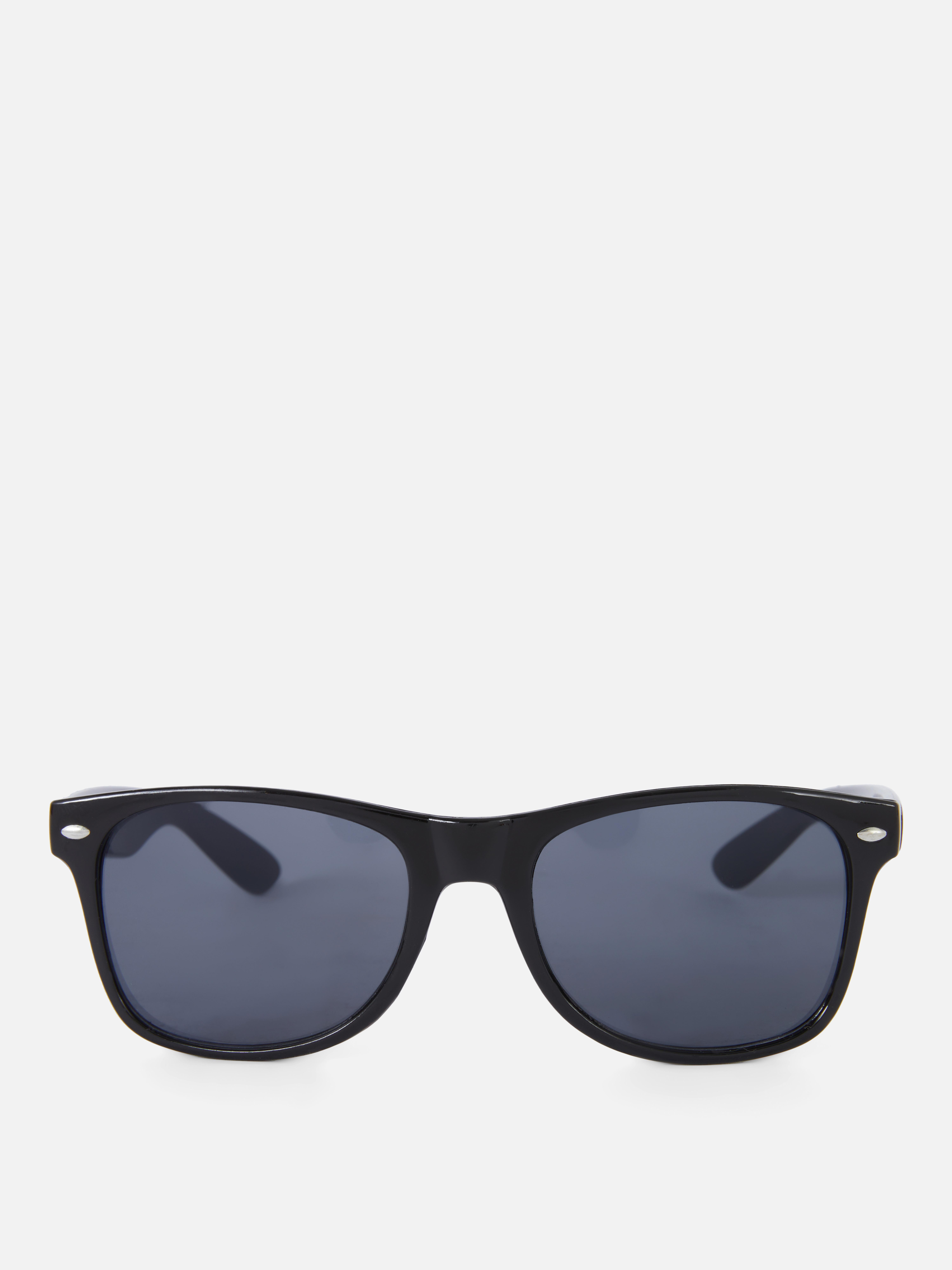 Tinted Rectangular Sunglasses Black