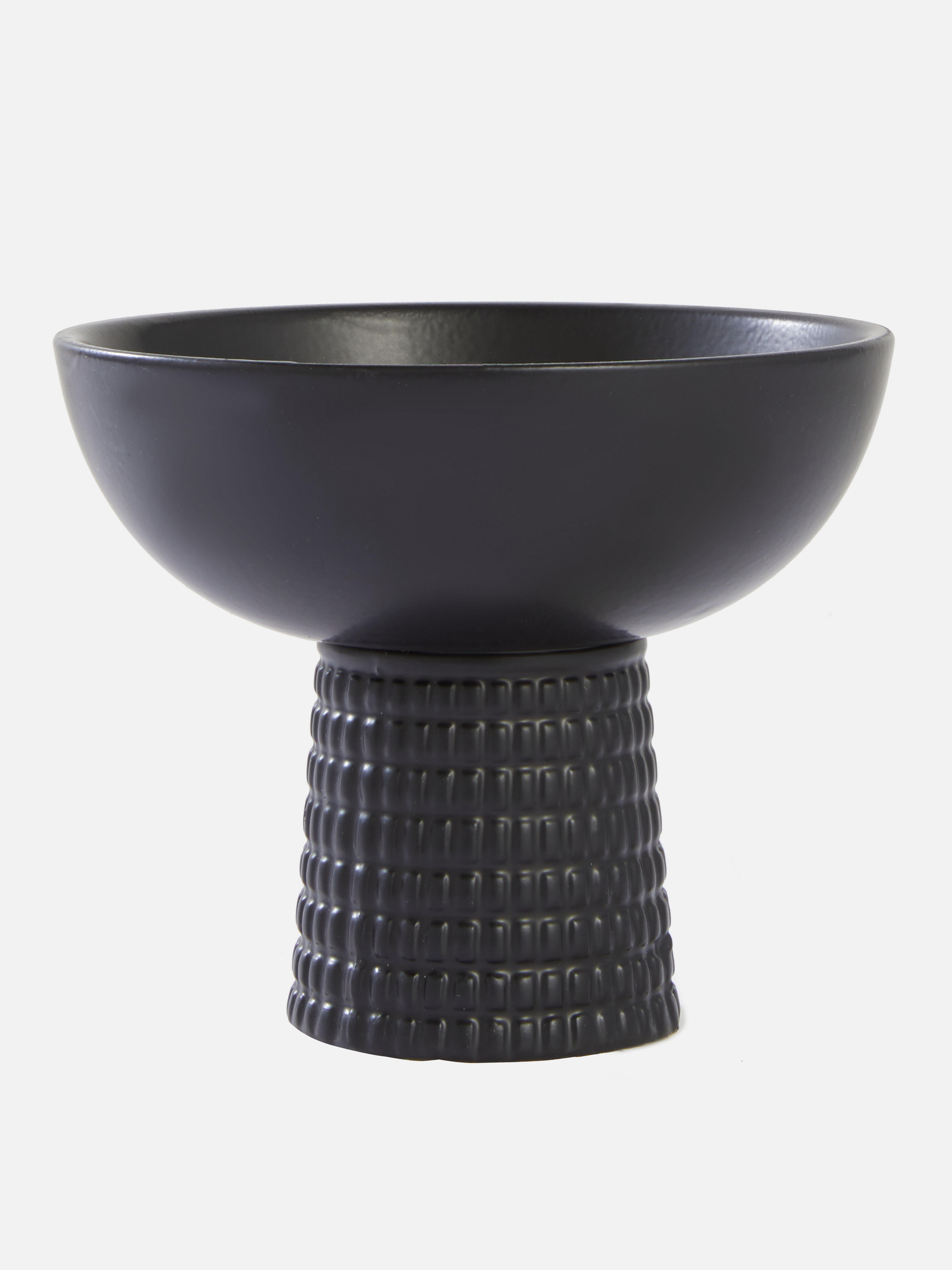 Small Ridged Pedestal Bowl