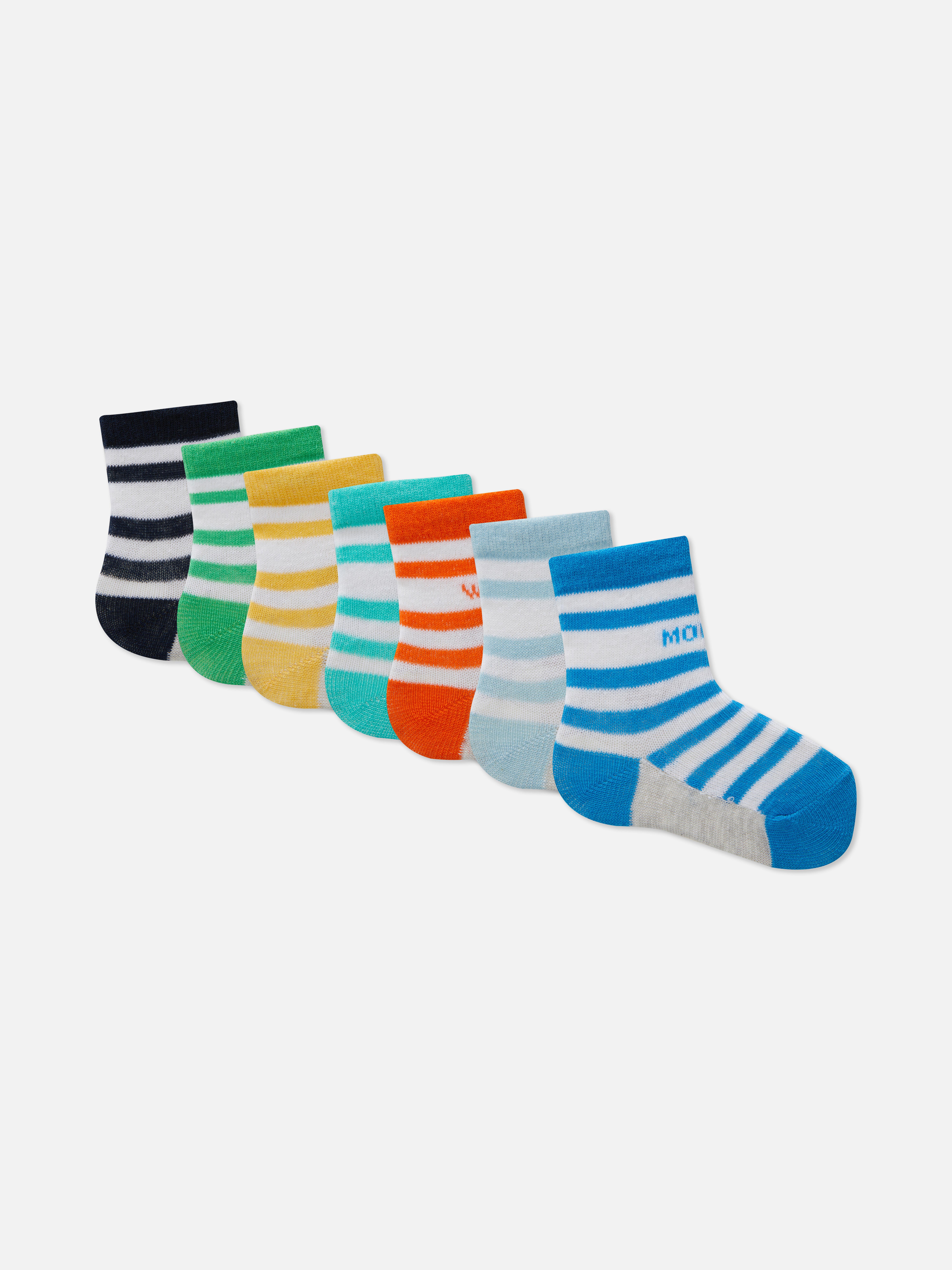 7-Pack Striped Days of the Week Socks