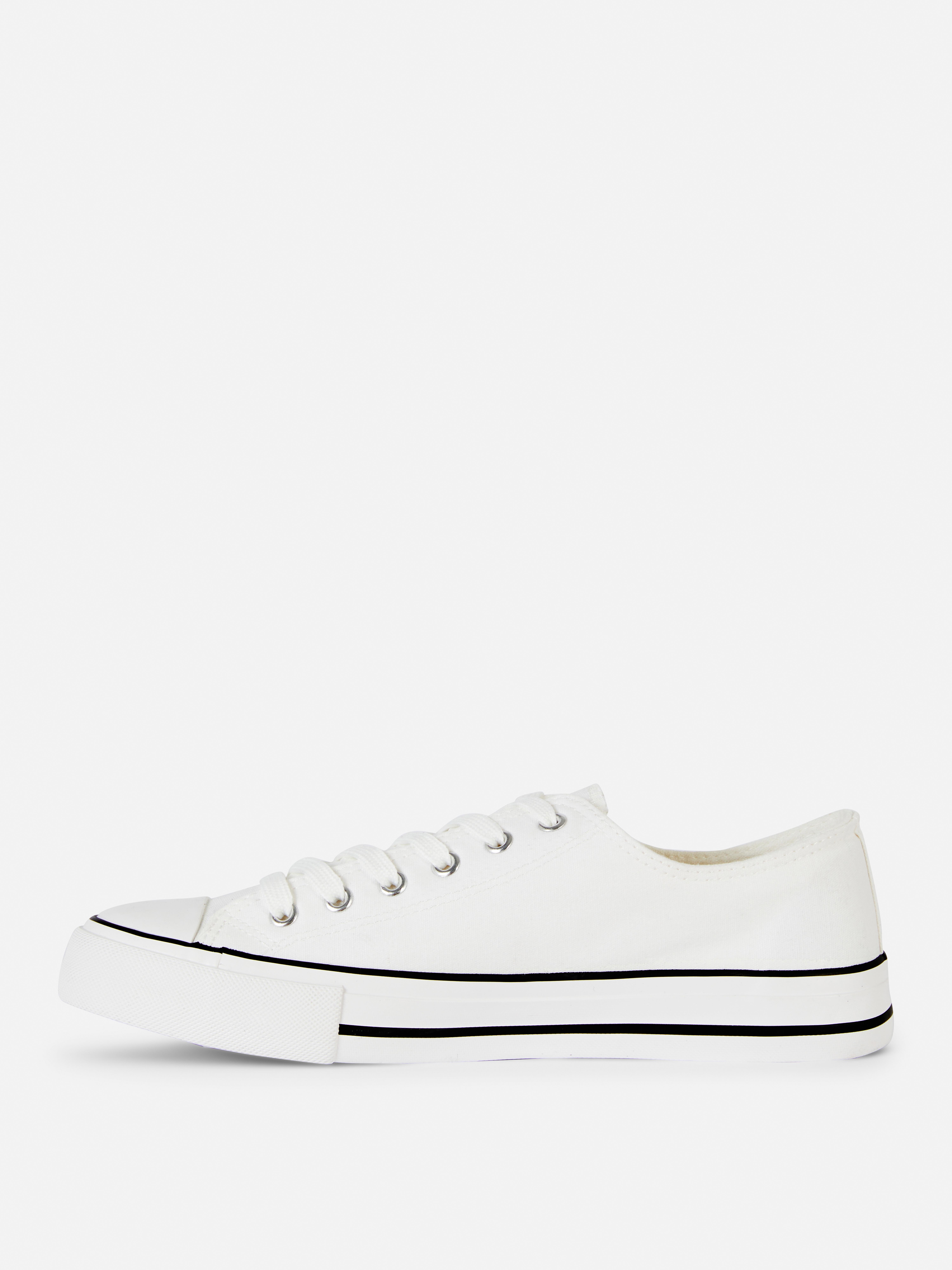 Canvas Low Top Baseball Trainers