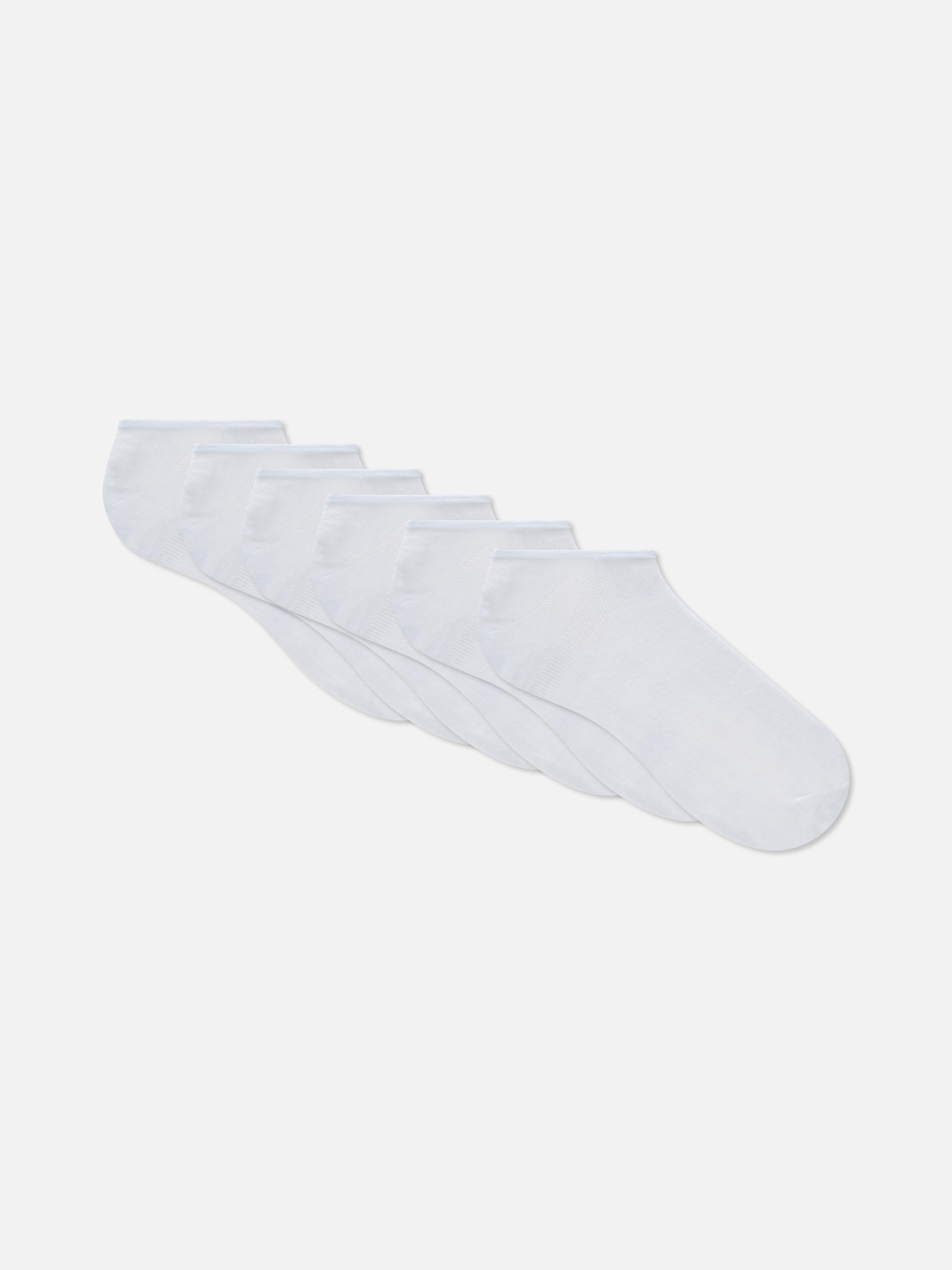 5pk Invisible Socks White