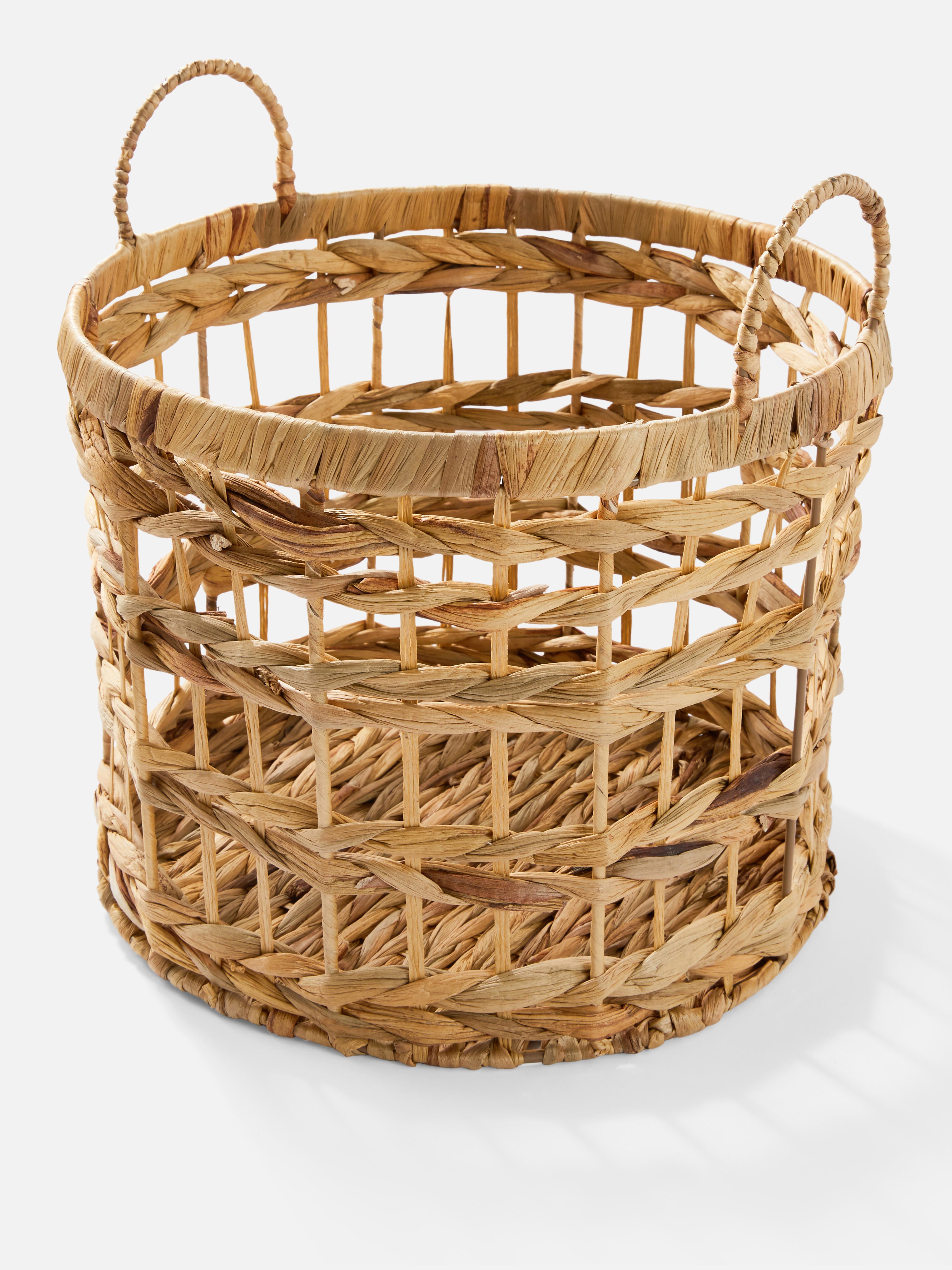 Open Weave Seagrass Storage Basket