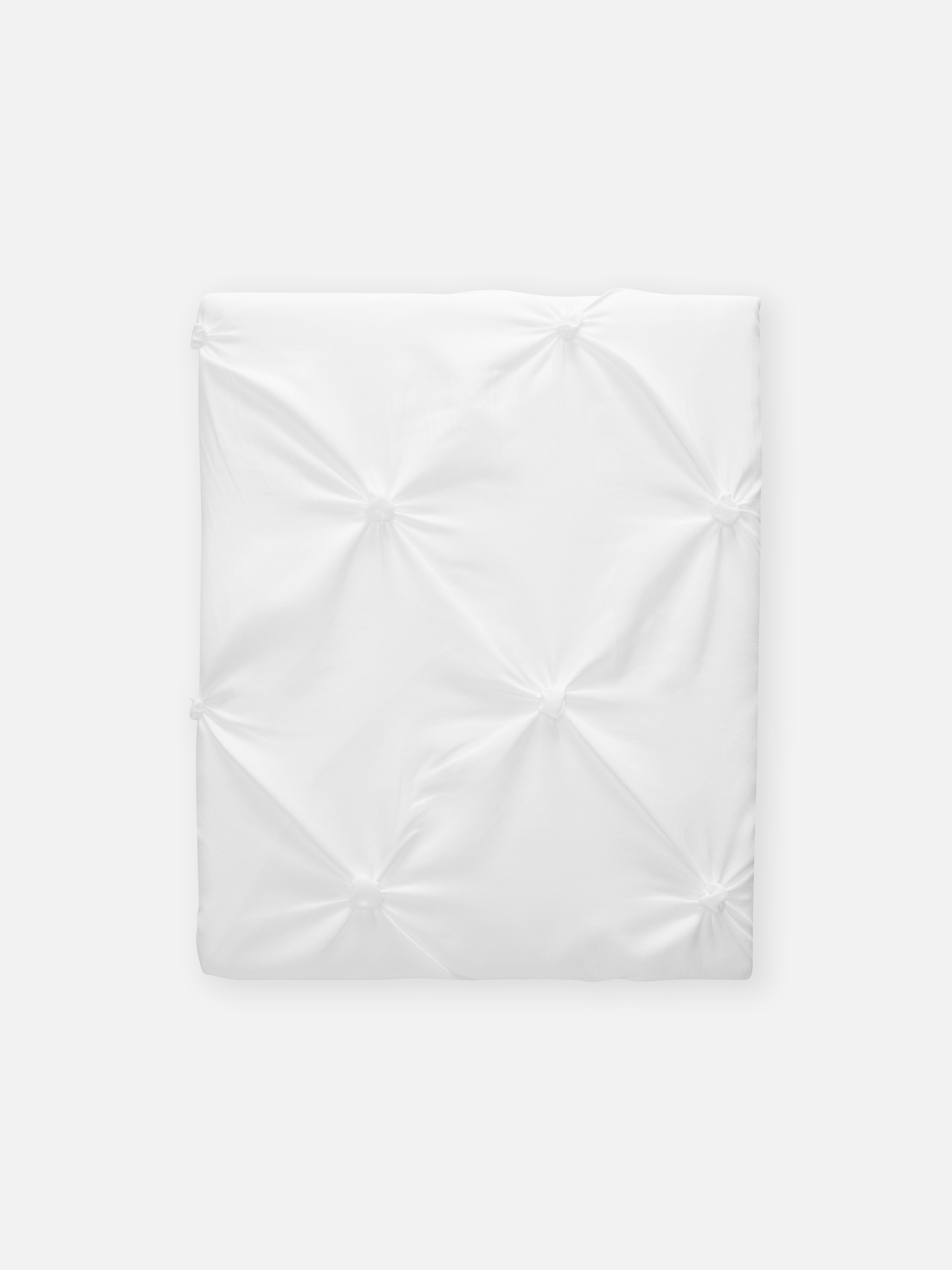 White Pintuck Single Duvet Cover Set
