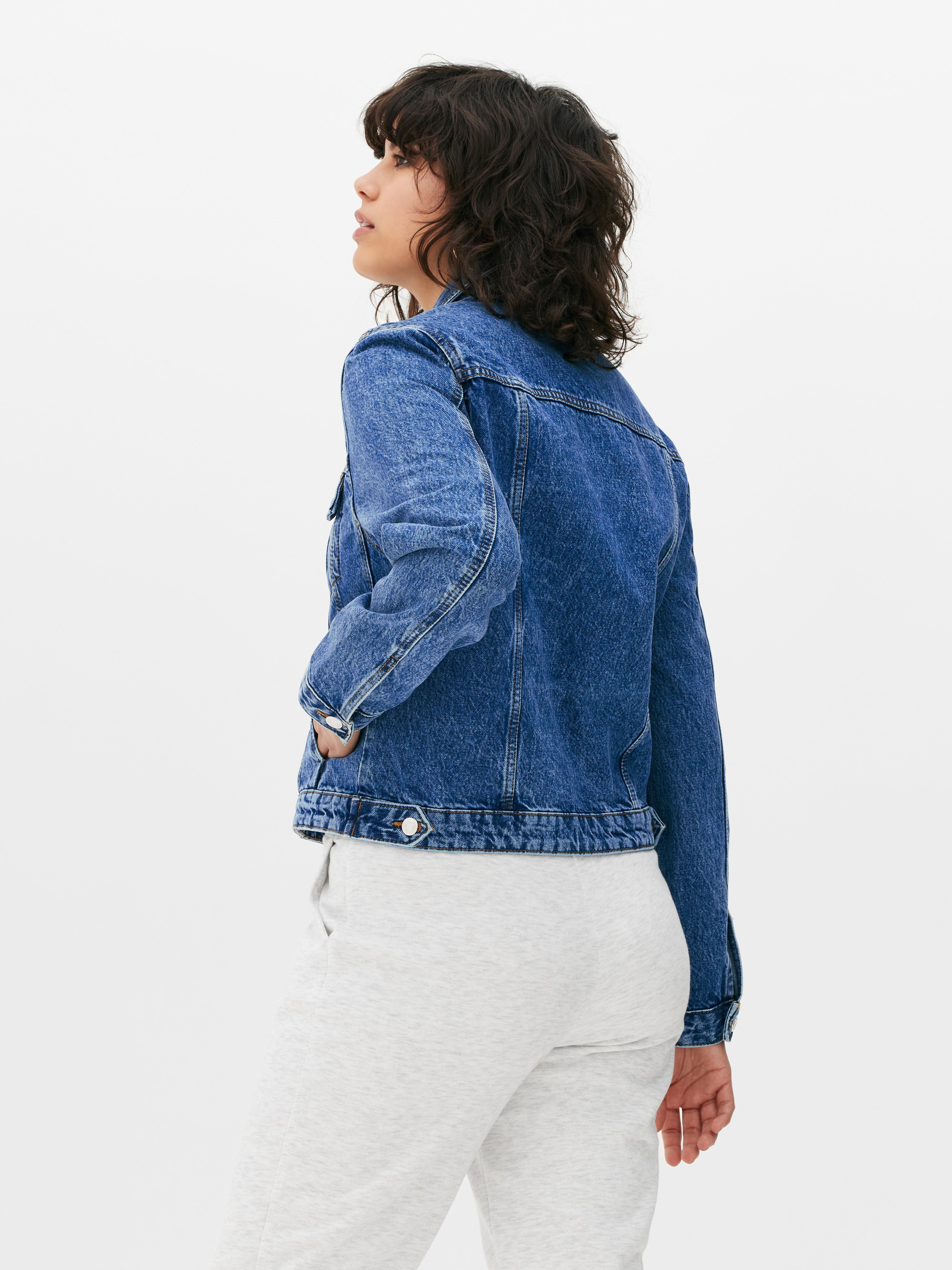 Longline denim deals jacket primark