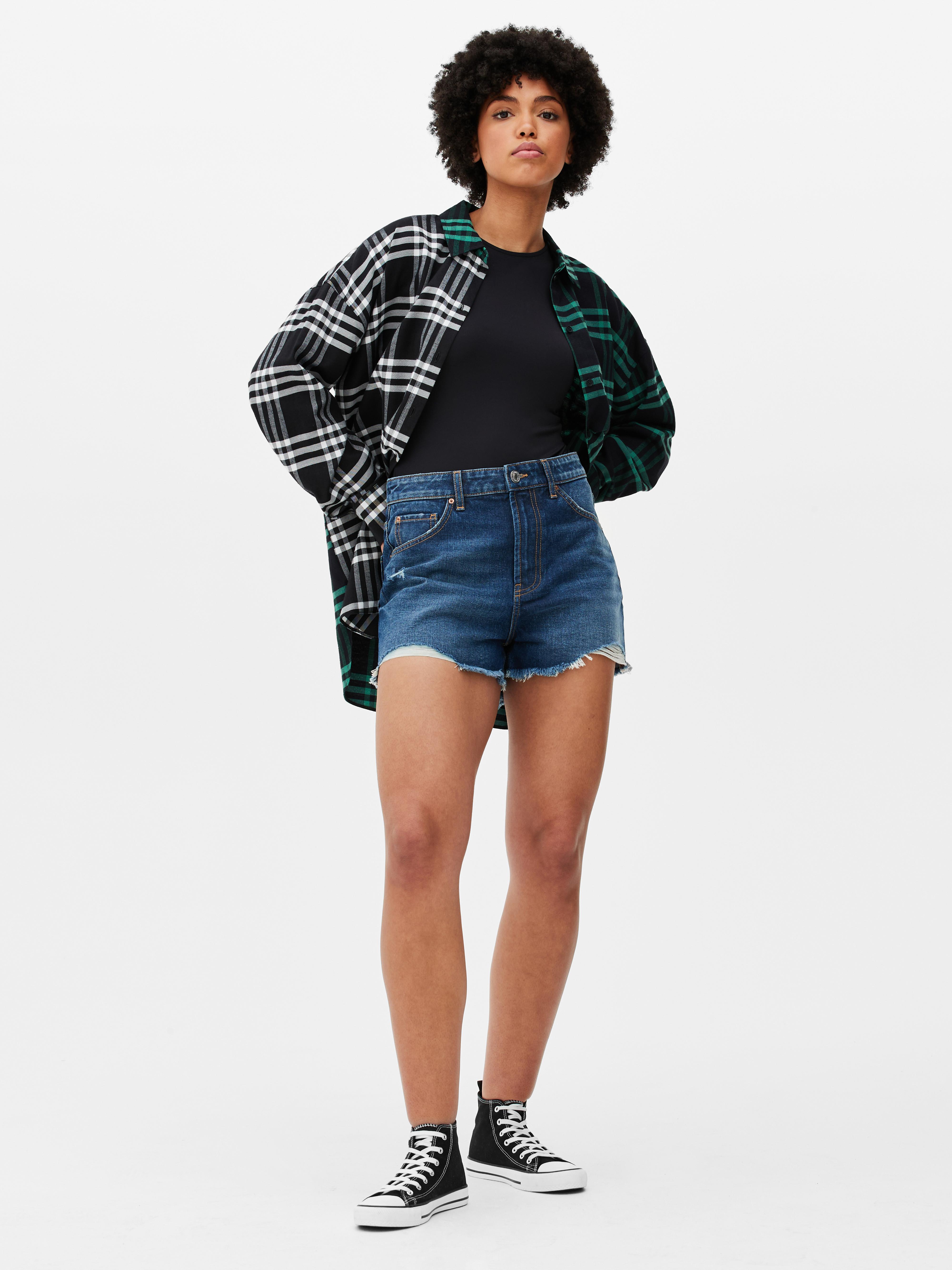 cut off denim shorts