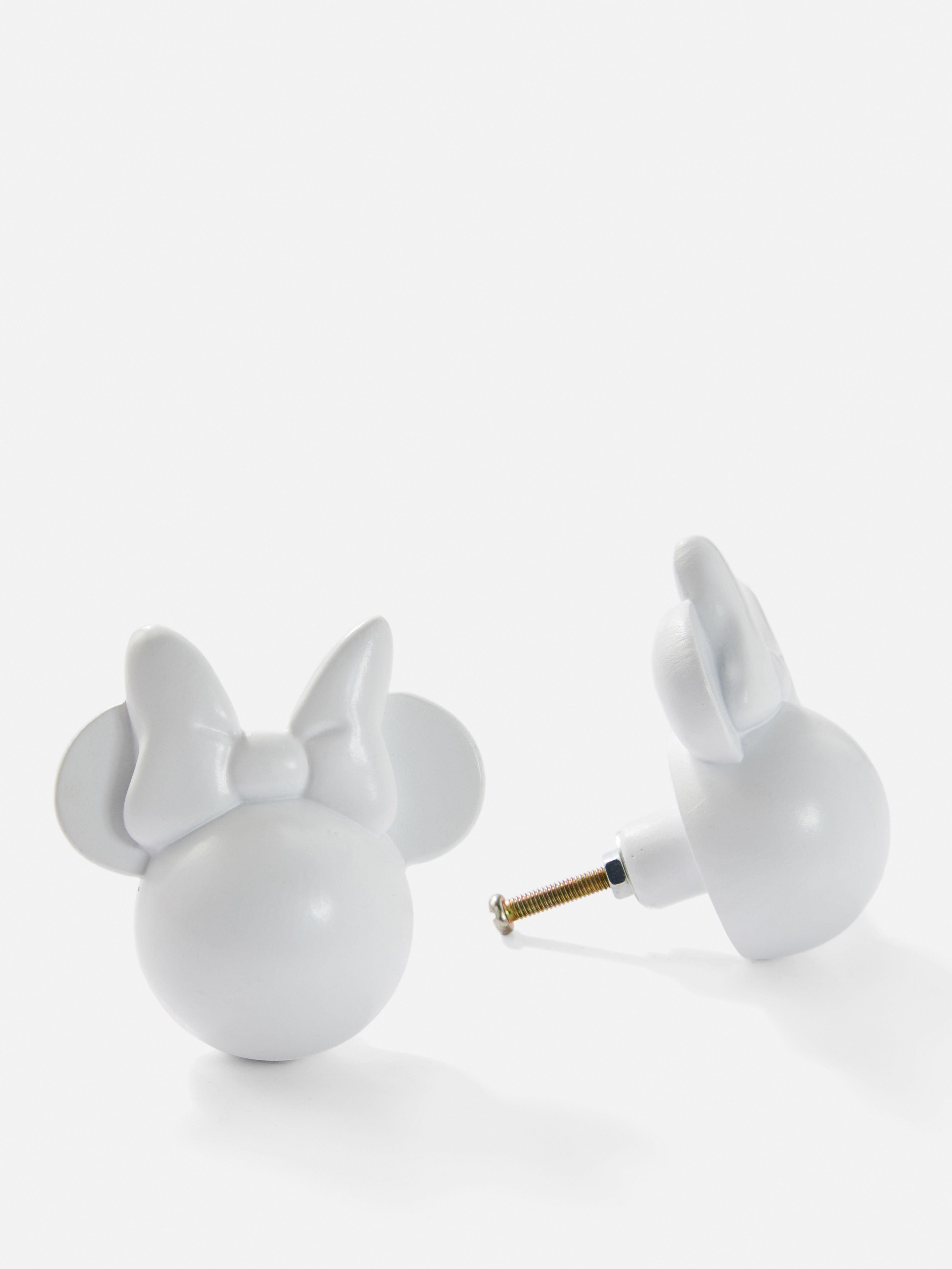 White Porcelain Minnie Mouse Door Knobs