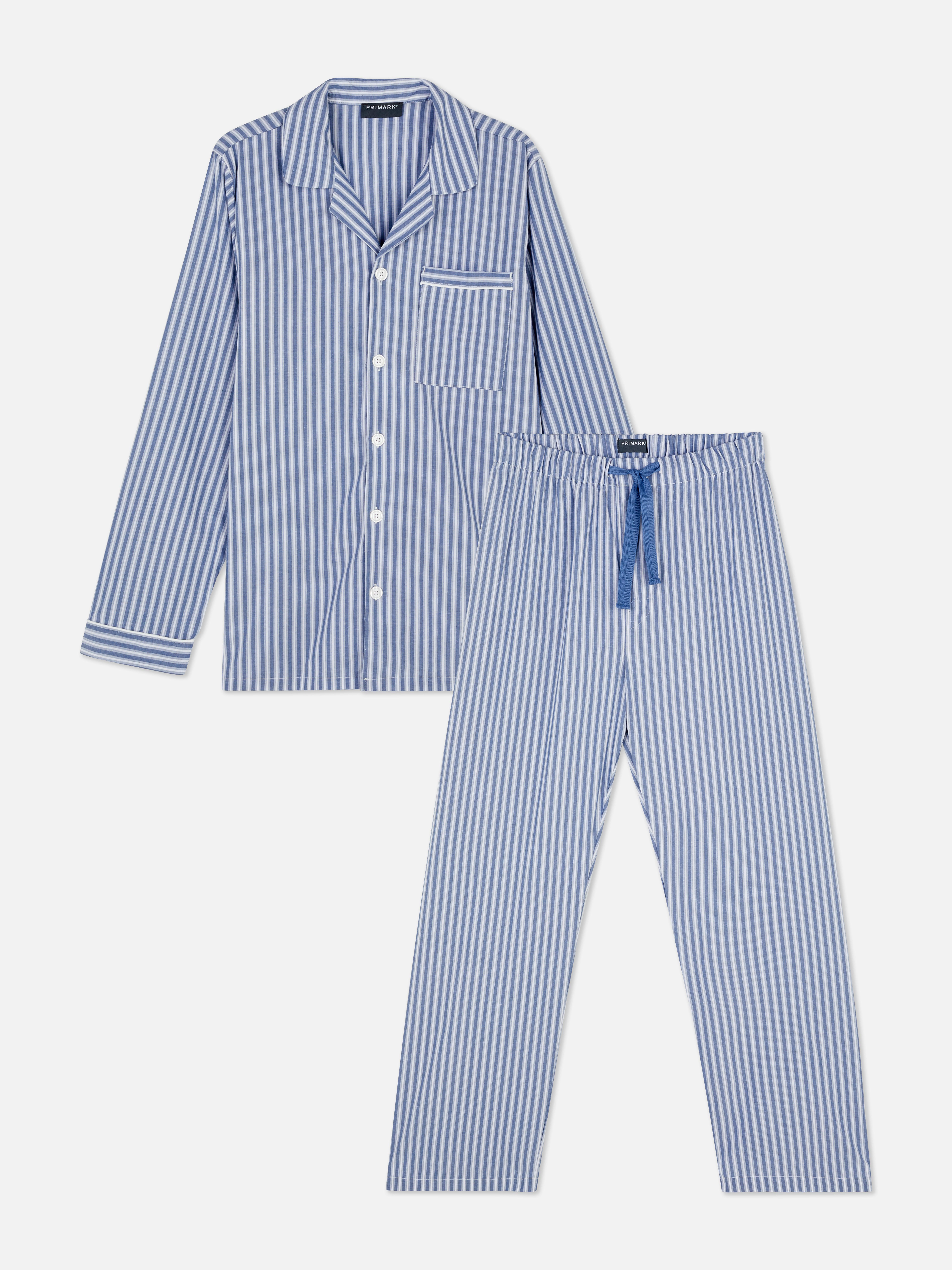 Striped Shirt Pyjama Set