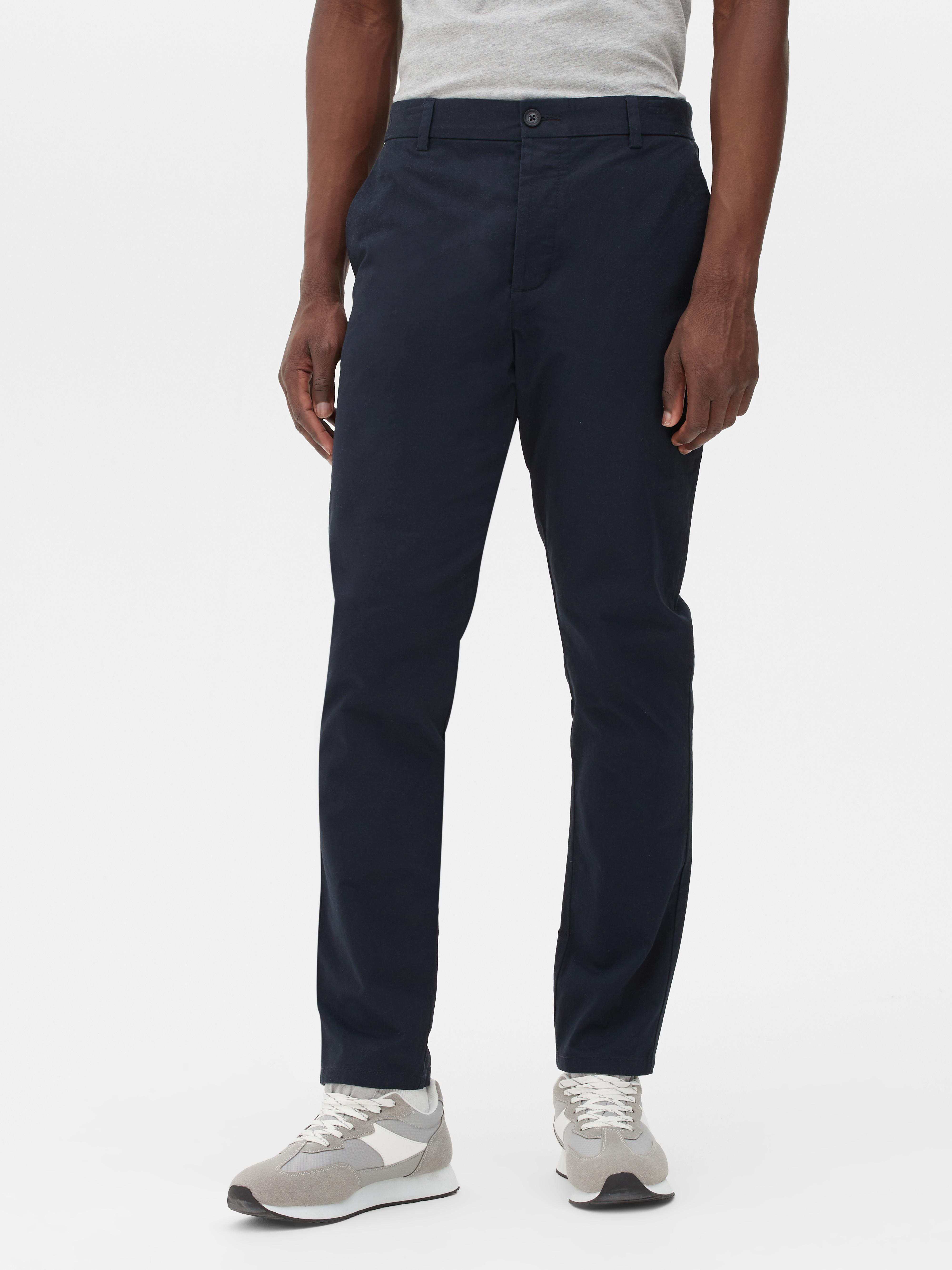 Men's Navy Stretch Slim Chinos | Penneys