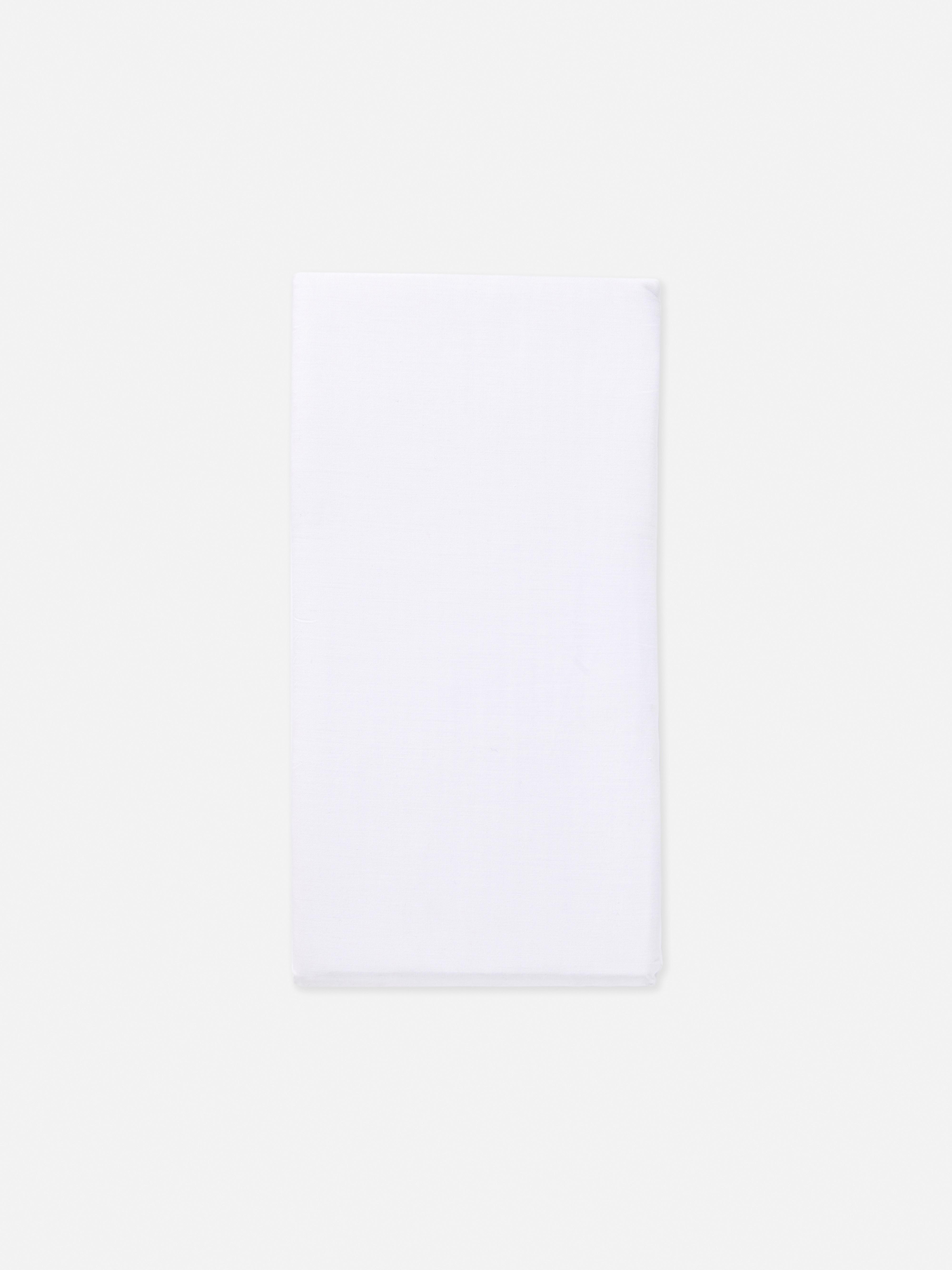 Cotton Double Fitted Sheet White