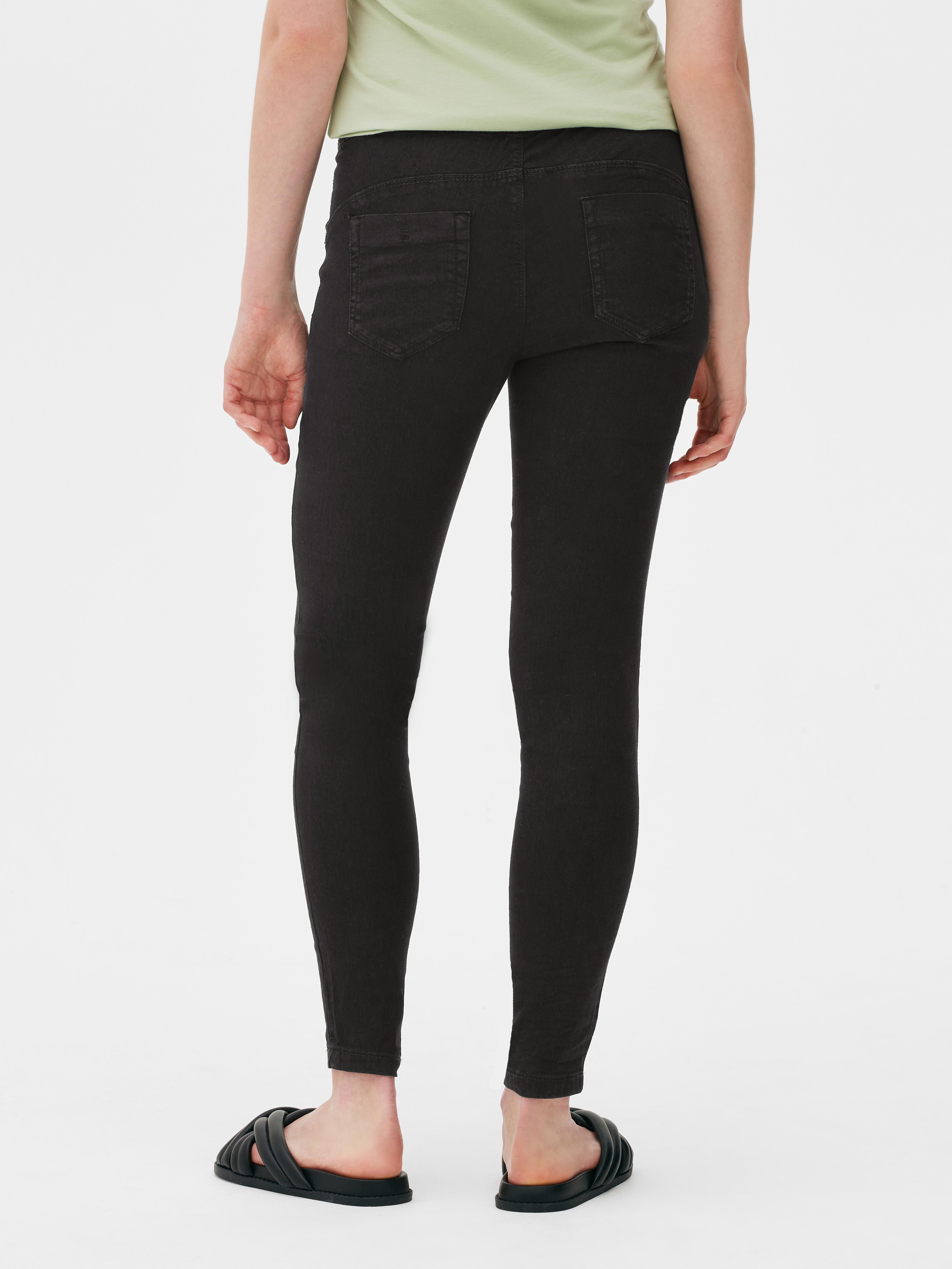 Womens Black Cotton Jeggings | Primark