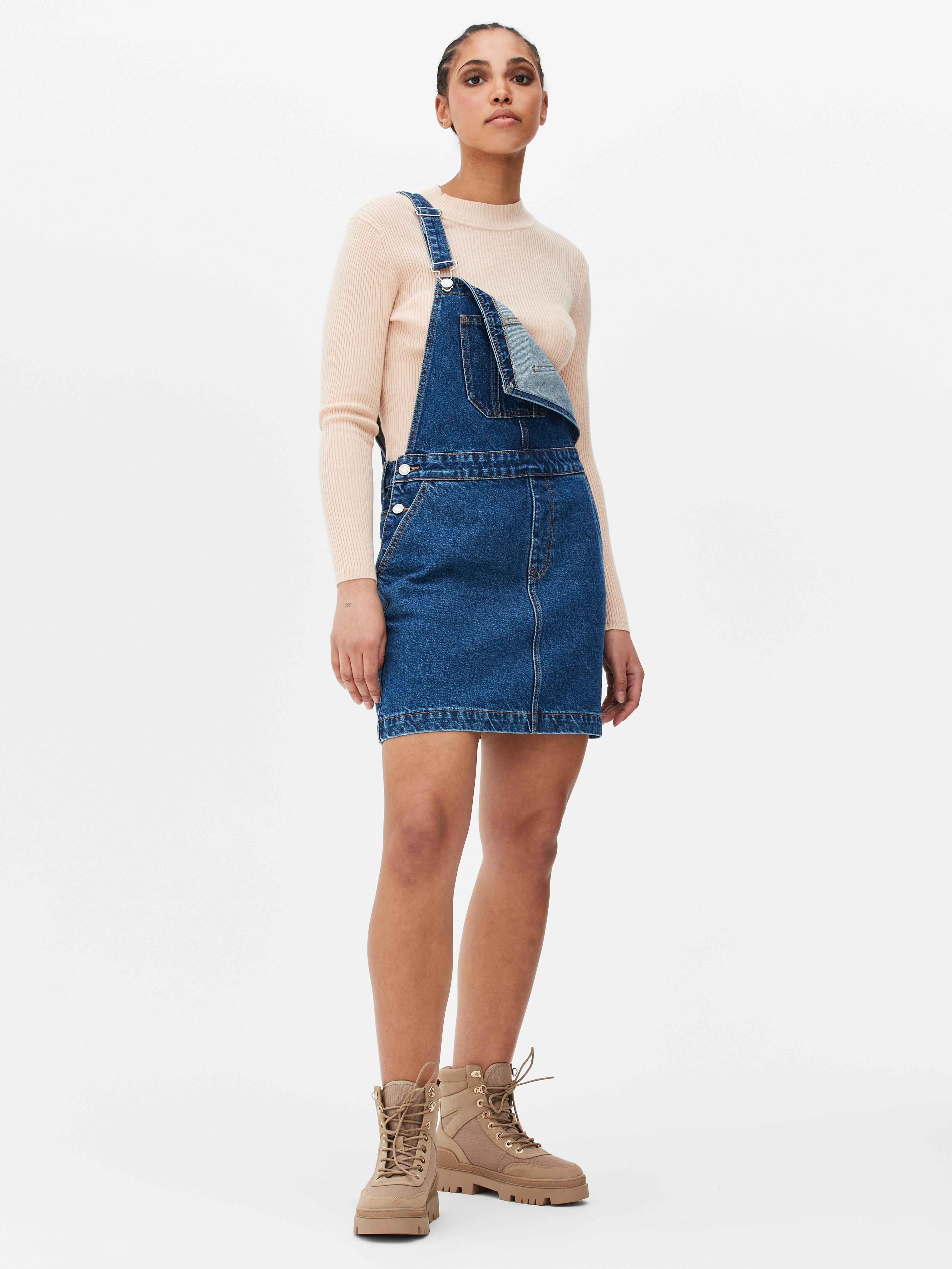 Sainsburys denim hot sale pinafore dress