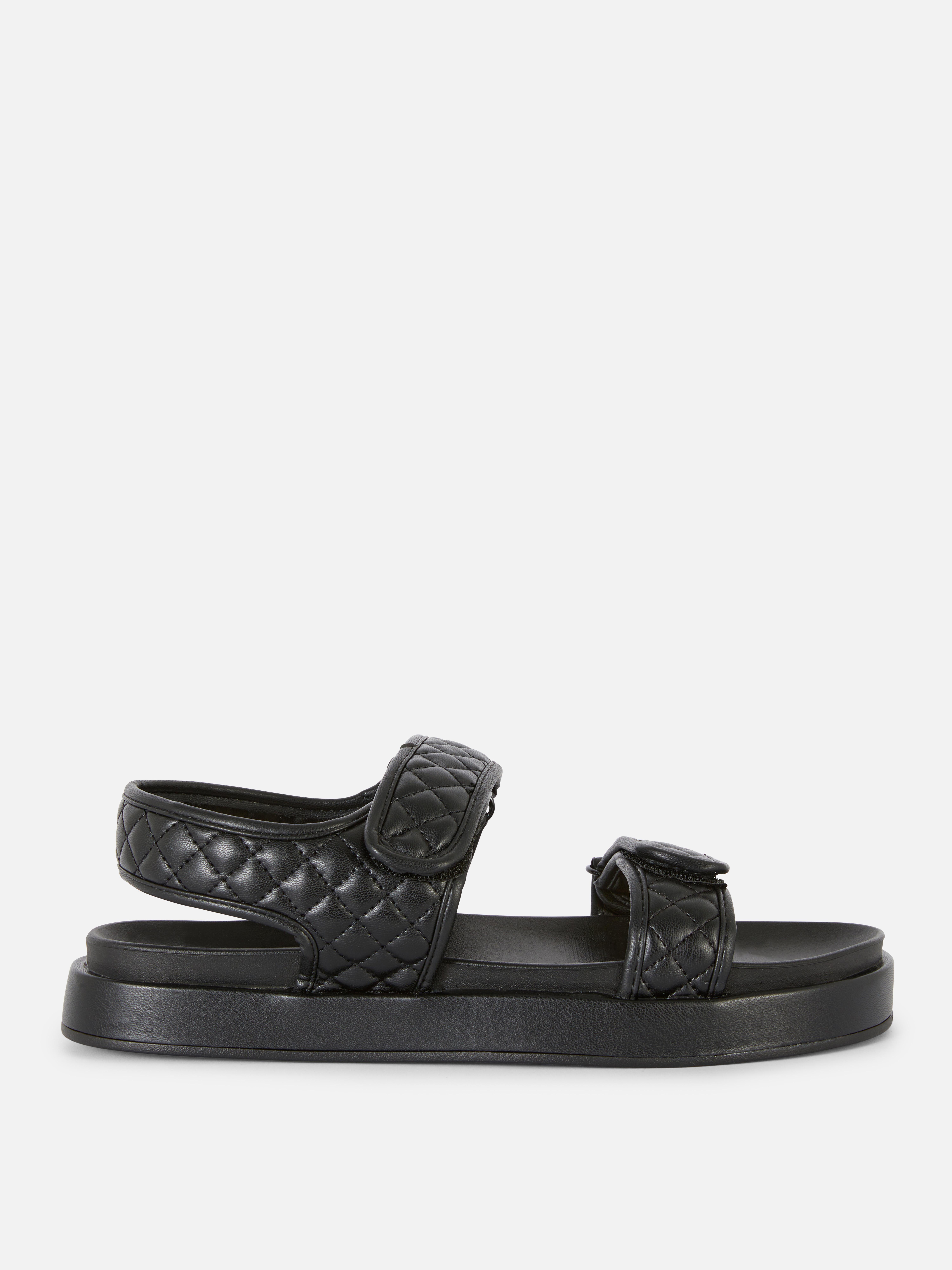Faux Leather Chunky Dad Sandal