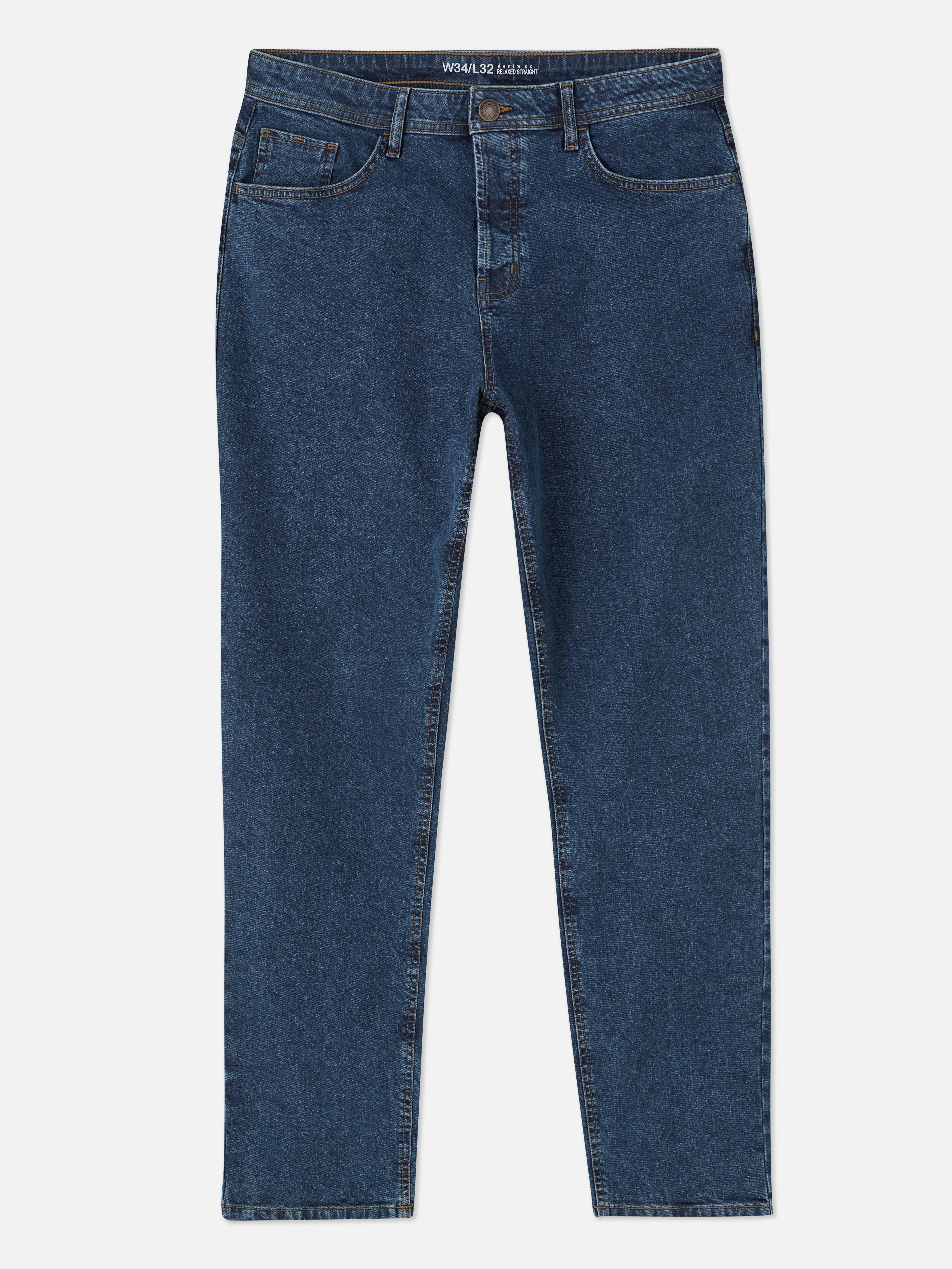 Relaxed jeans met rechte pijpen