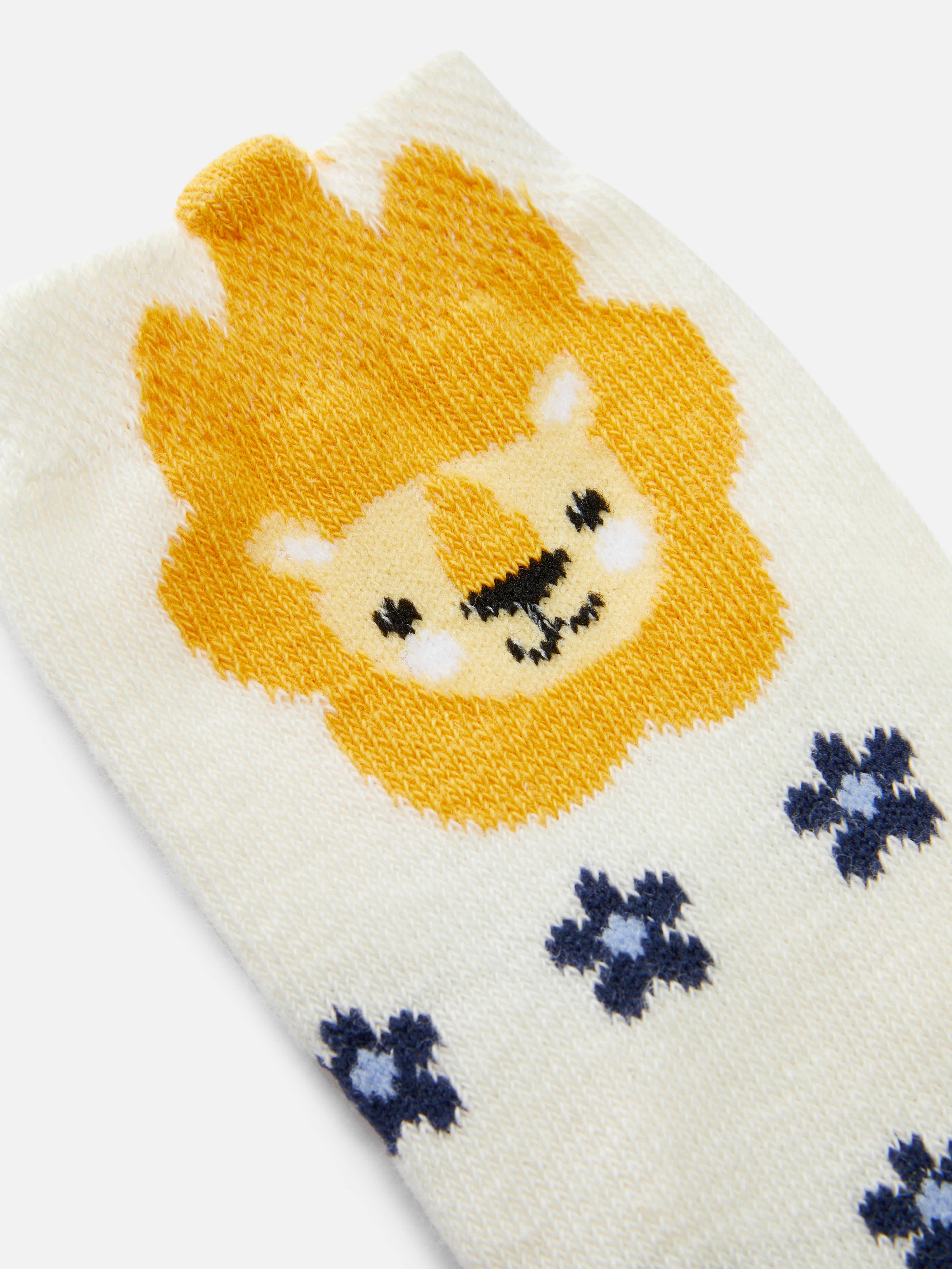 5pk Printed Animal Stitch Socks