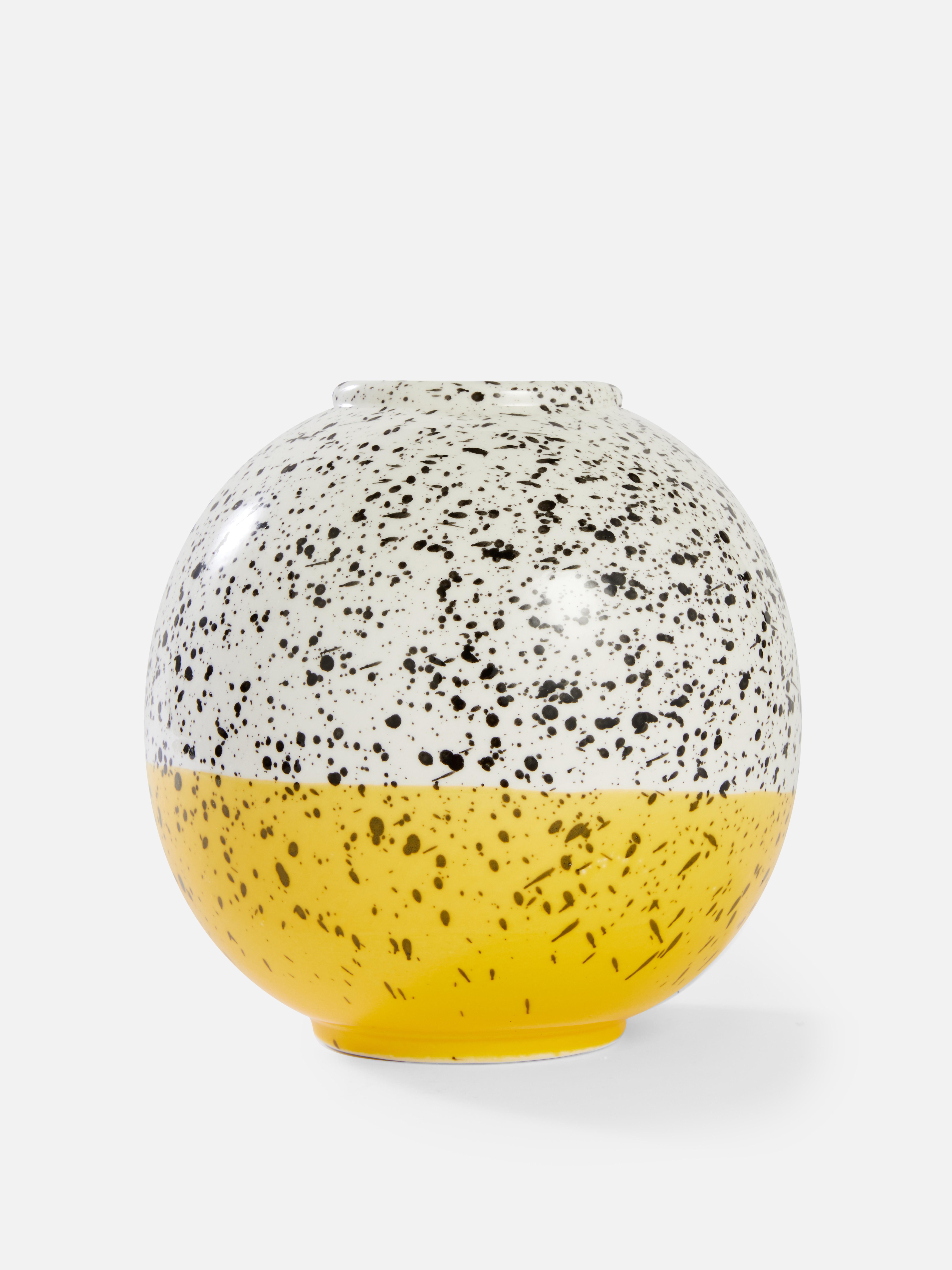 Speckled and Block Colour Vase