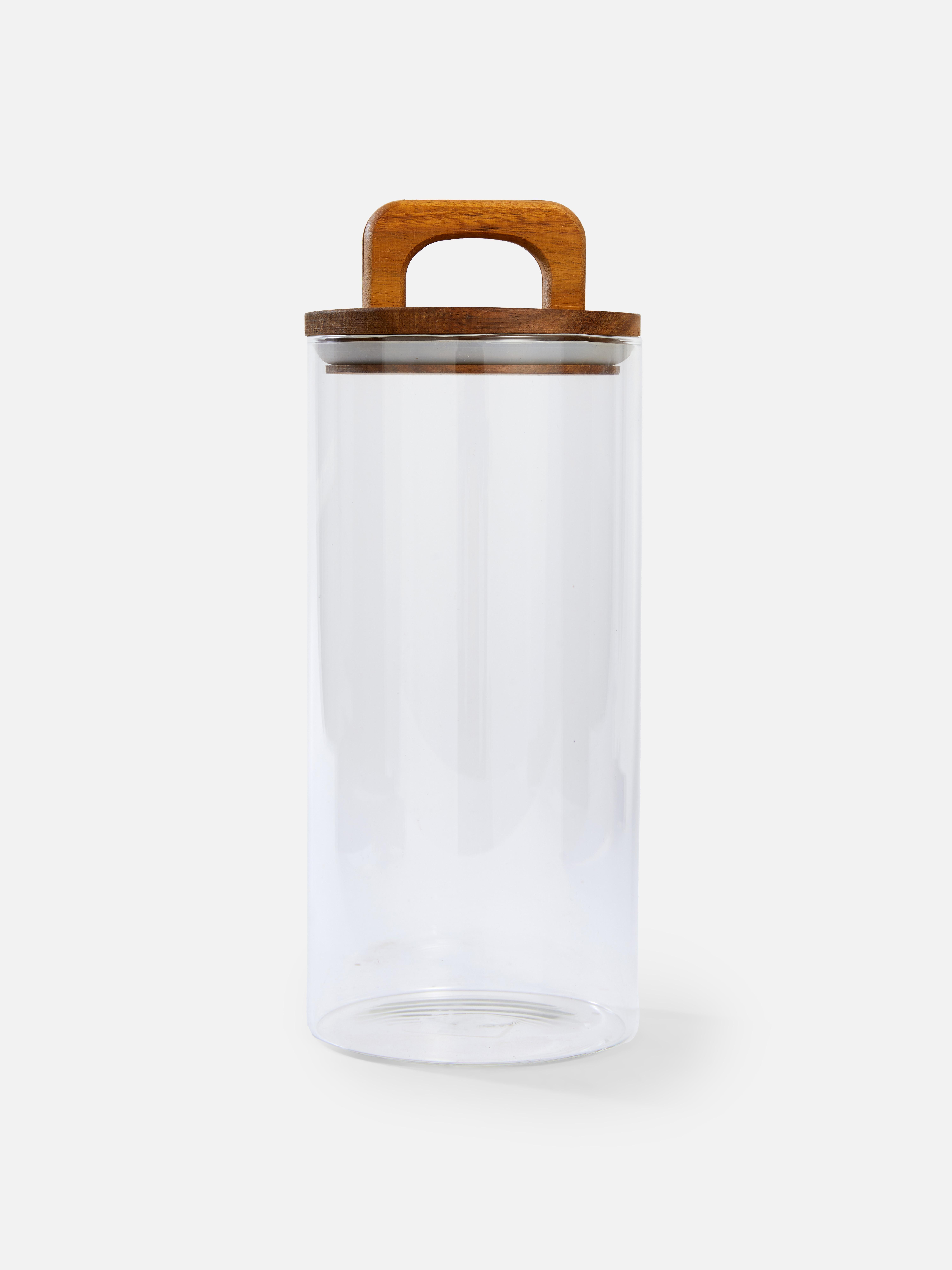 Large Glass Canister with Handle