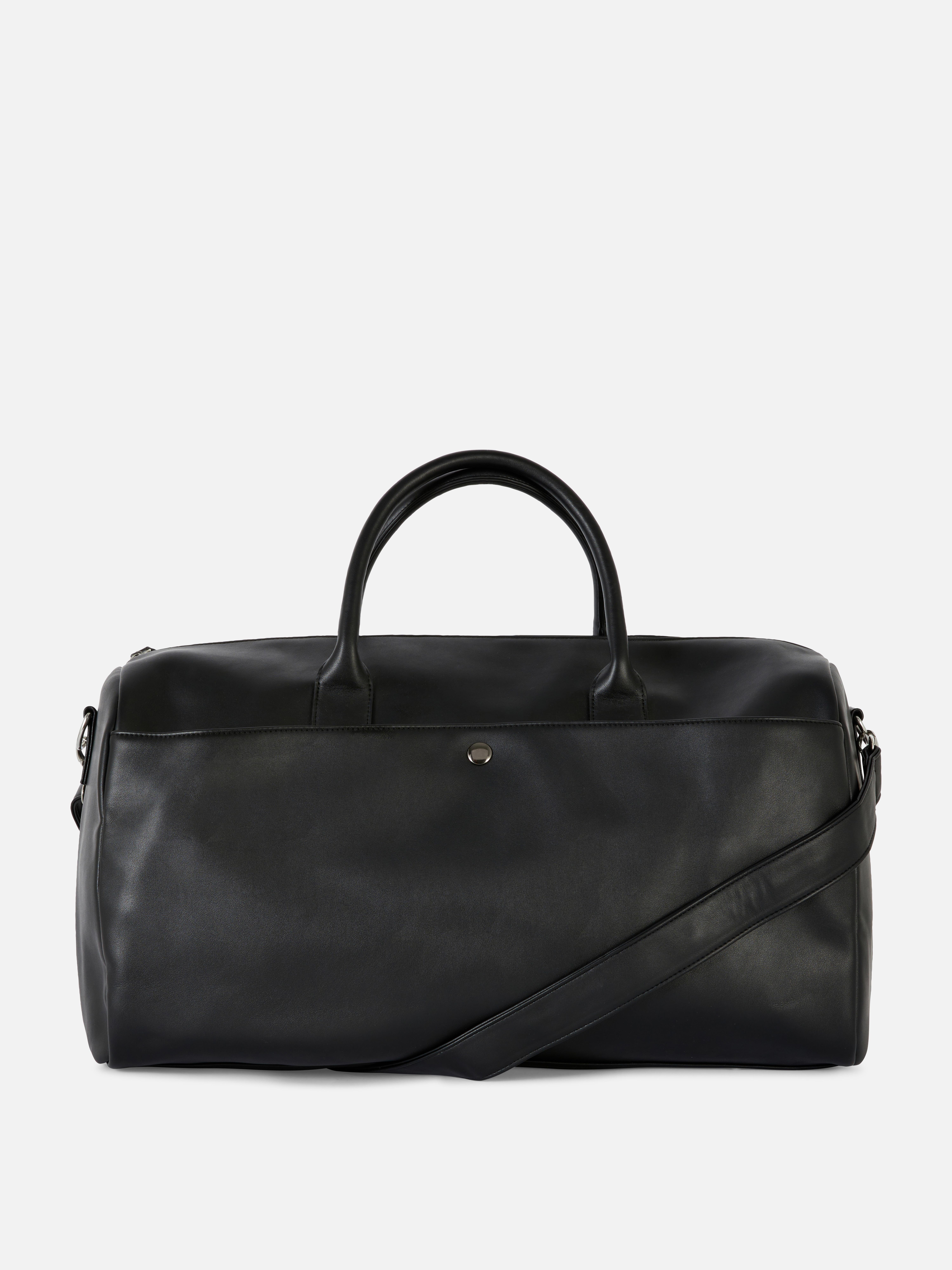 Faux Leather Holdall Bag