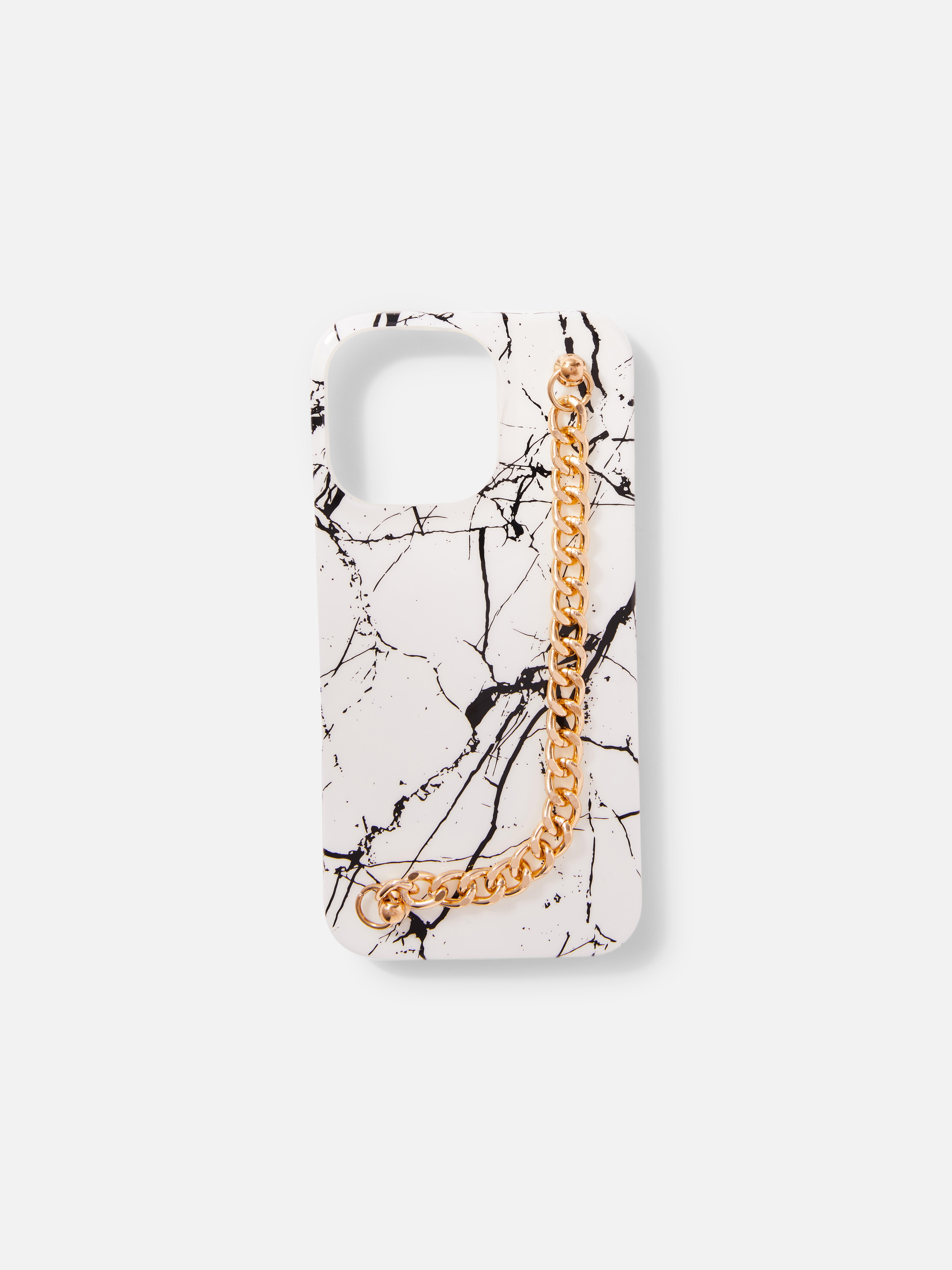 Marble and Chain Phone Case