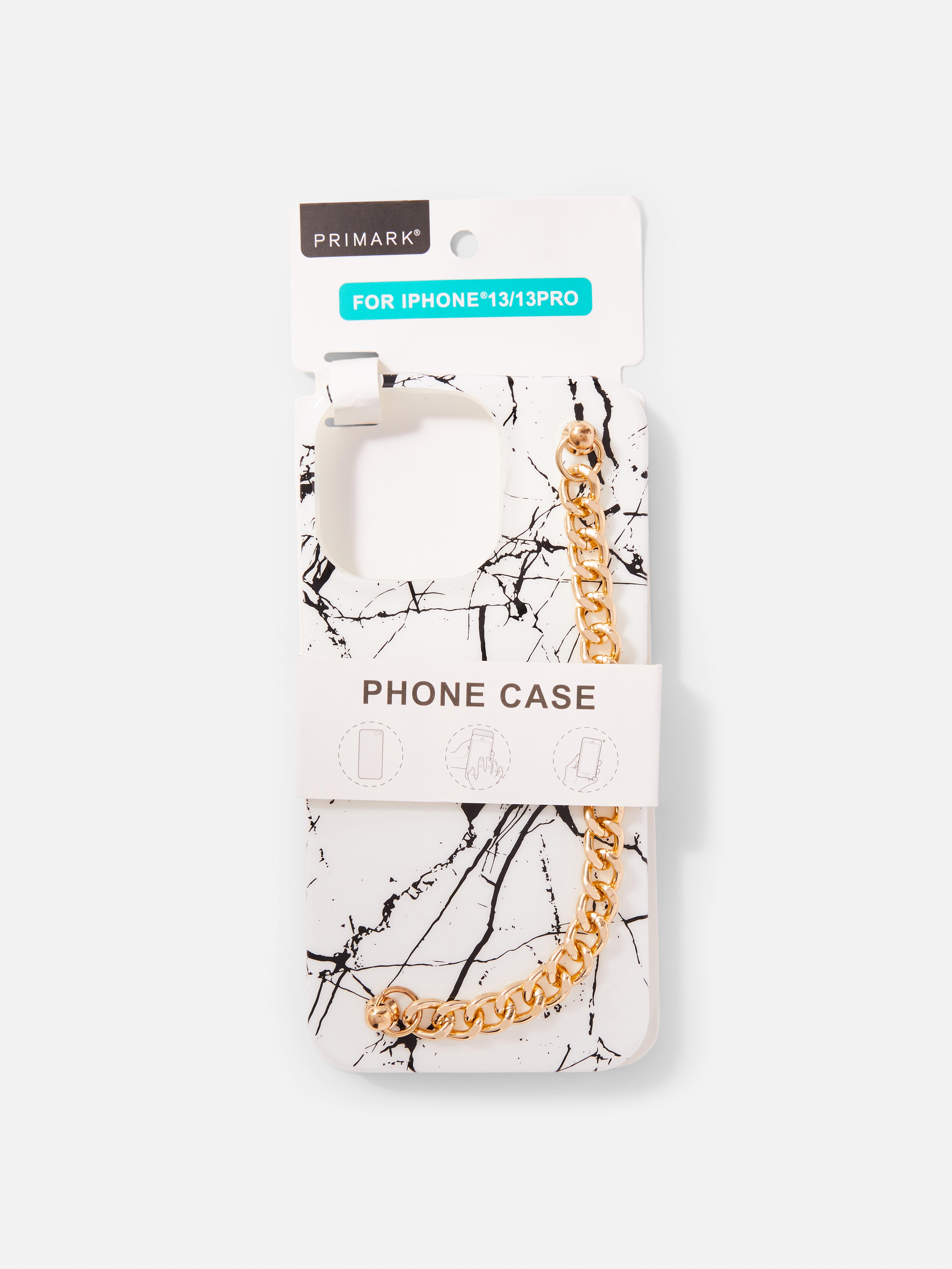 Marble and Chain Phone Case