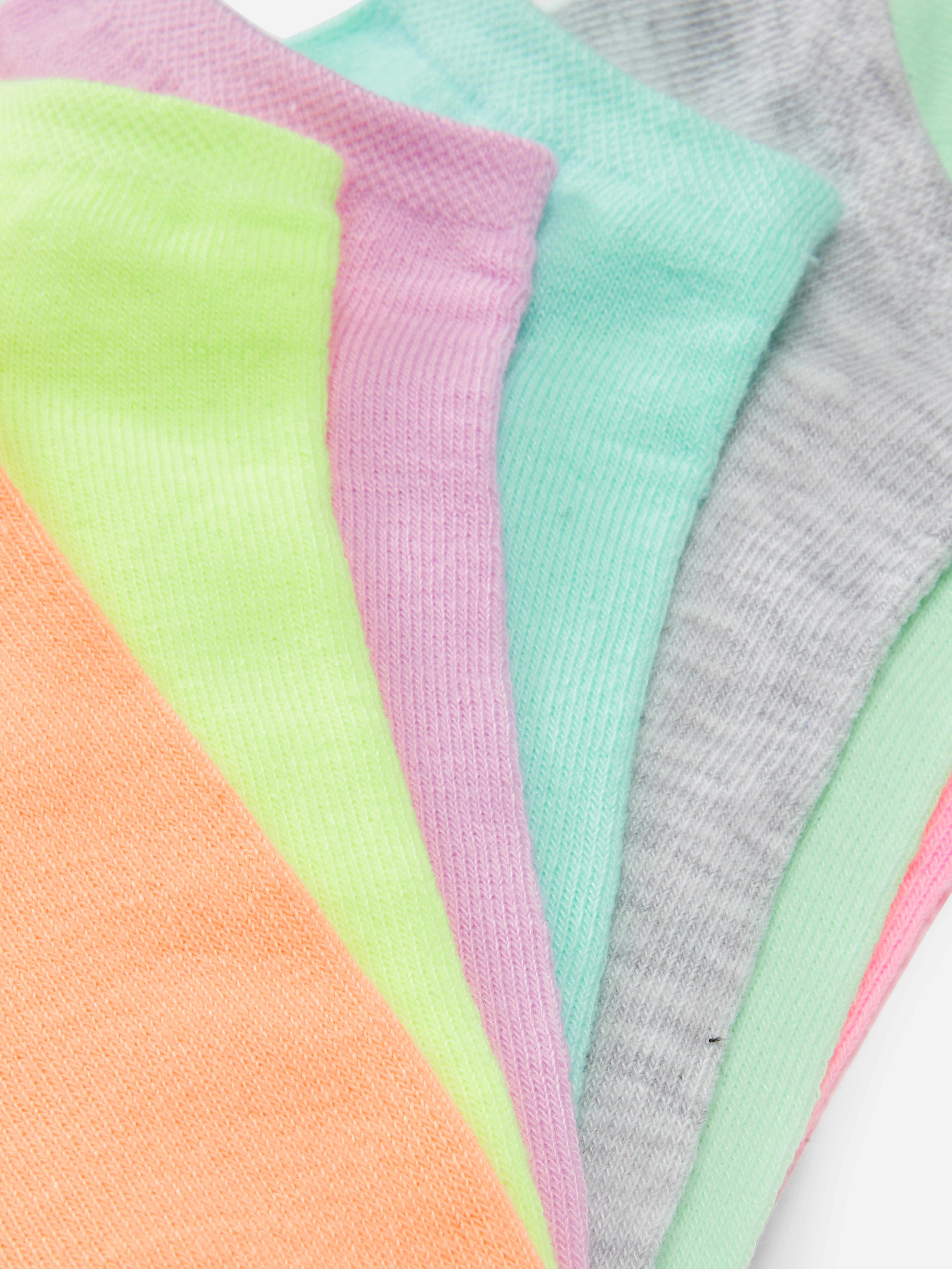 Womens Hot Pink Cotton Trainer Socks Primark