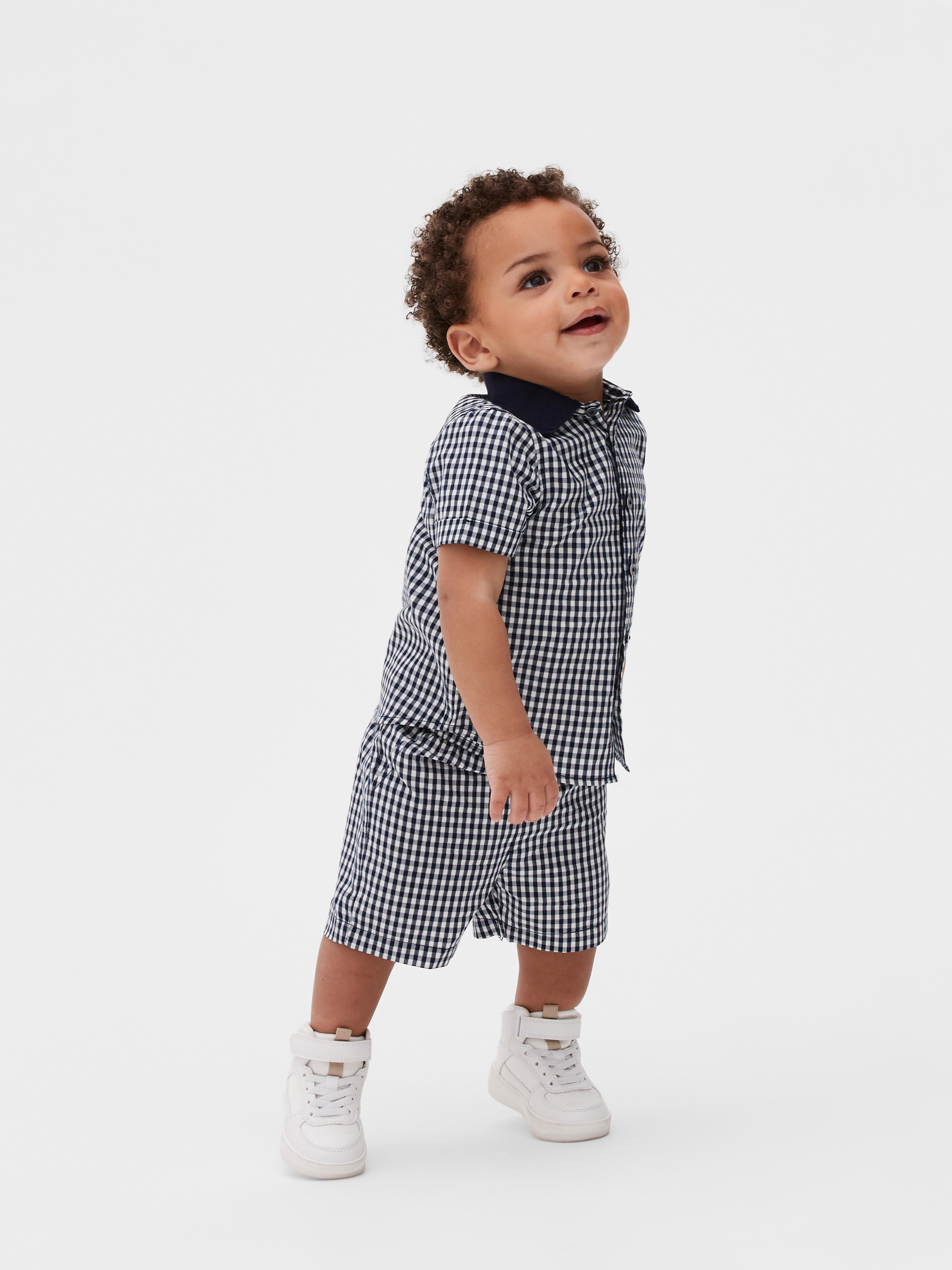 Co-ord Gingham Shirt and Shorts Set