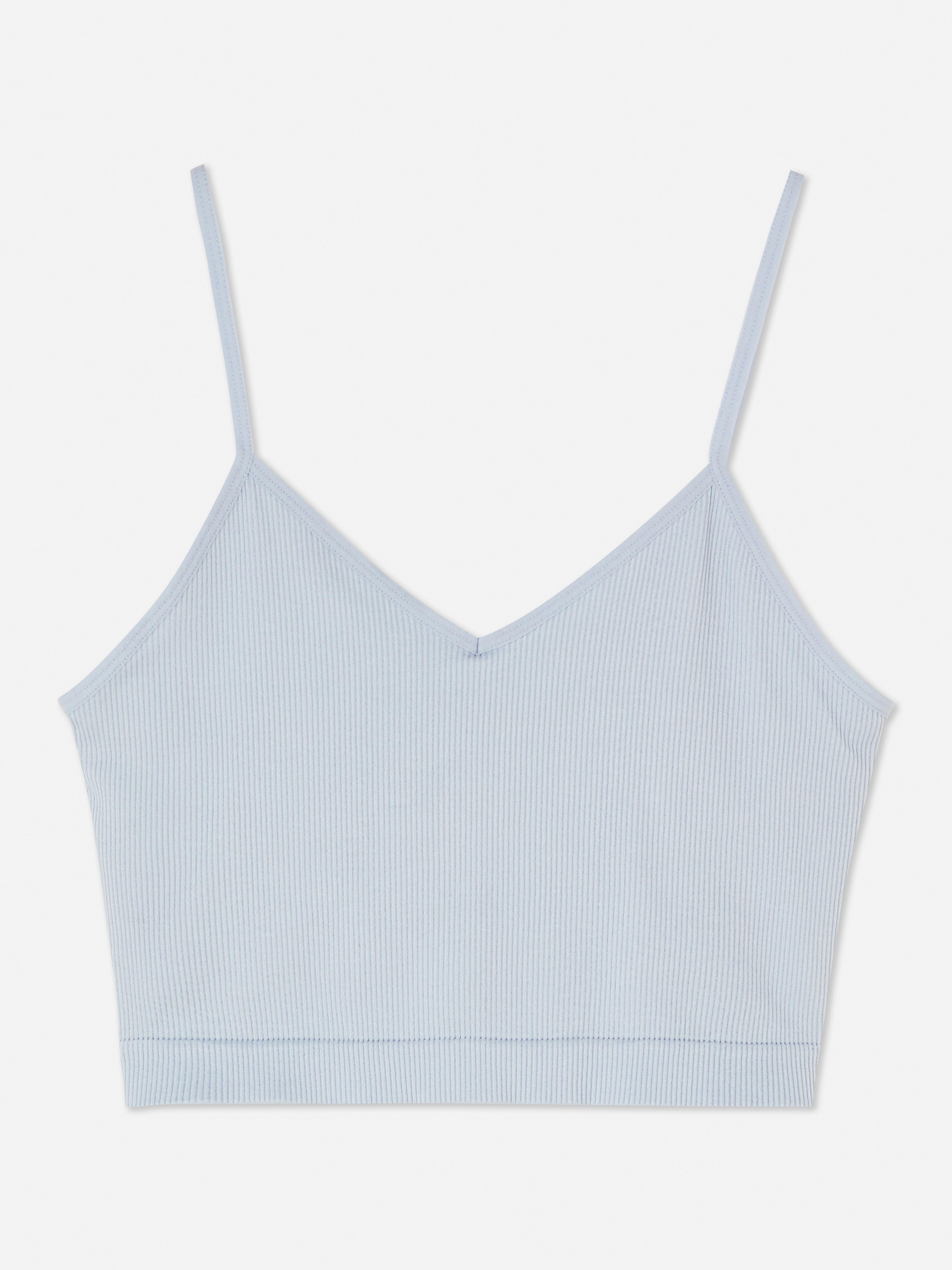 Ribbed Cropped Cami Lounge Pyjama Top Wishupon, 41% OFF