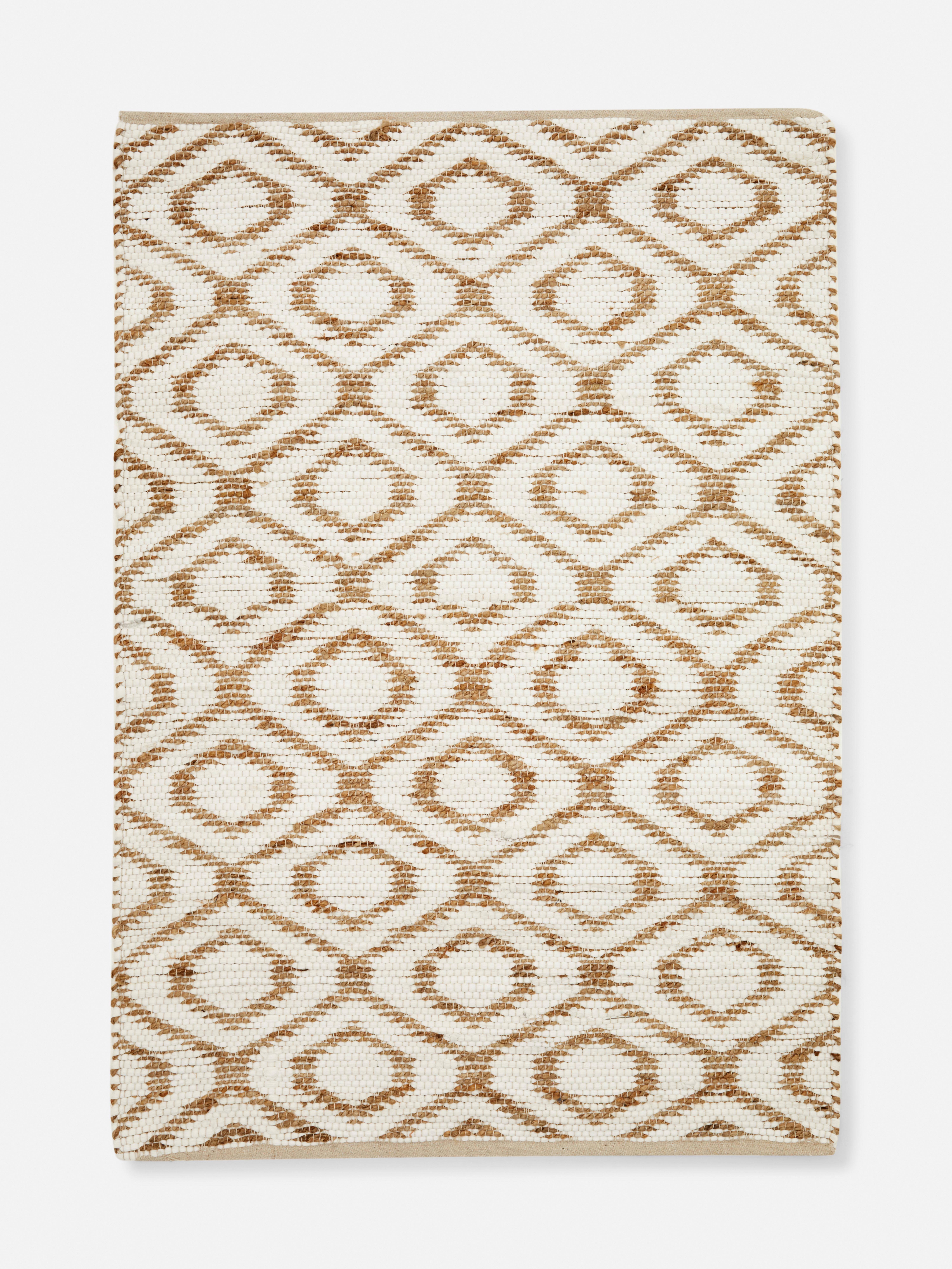 Geometric Weave Jute Rug