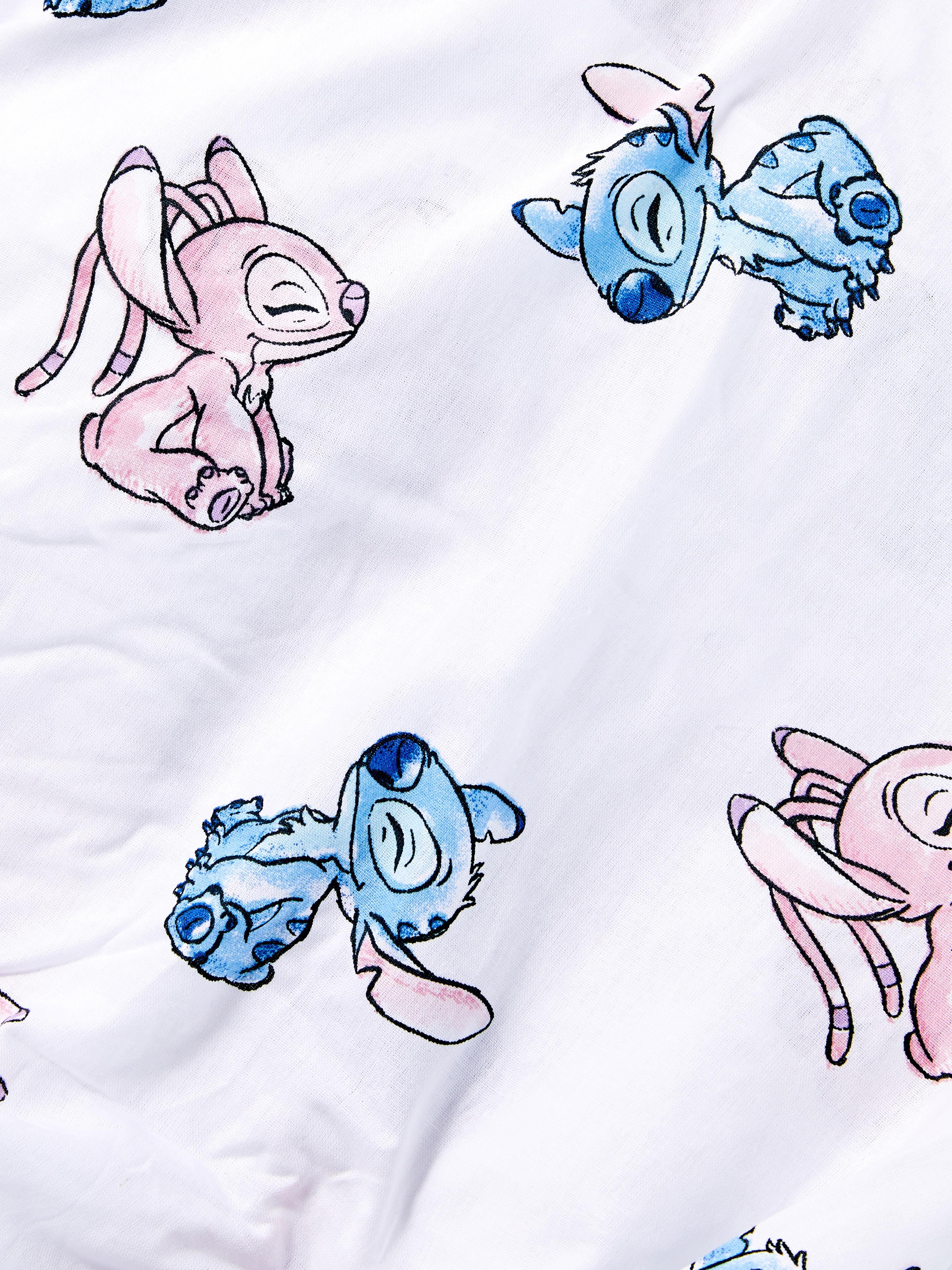 white-disney-s-lilo-stitch-double-fitted-sheet-primark