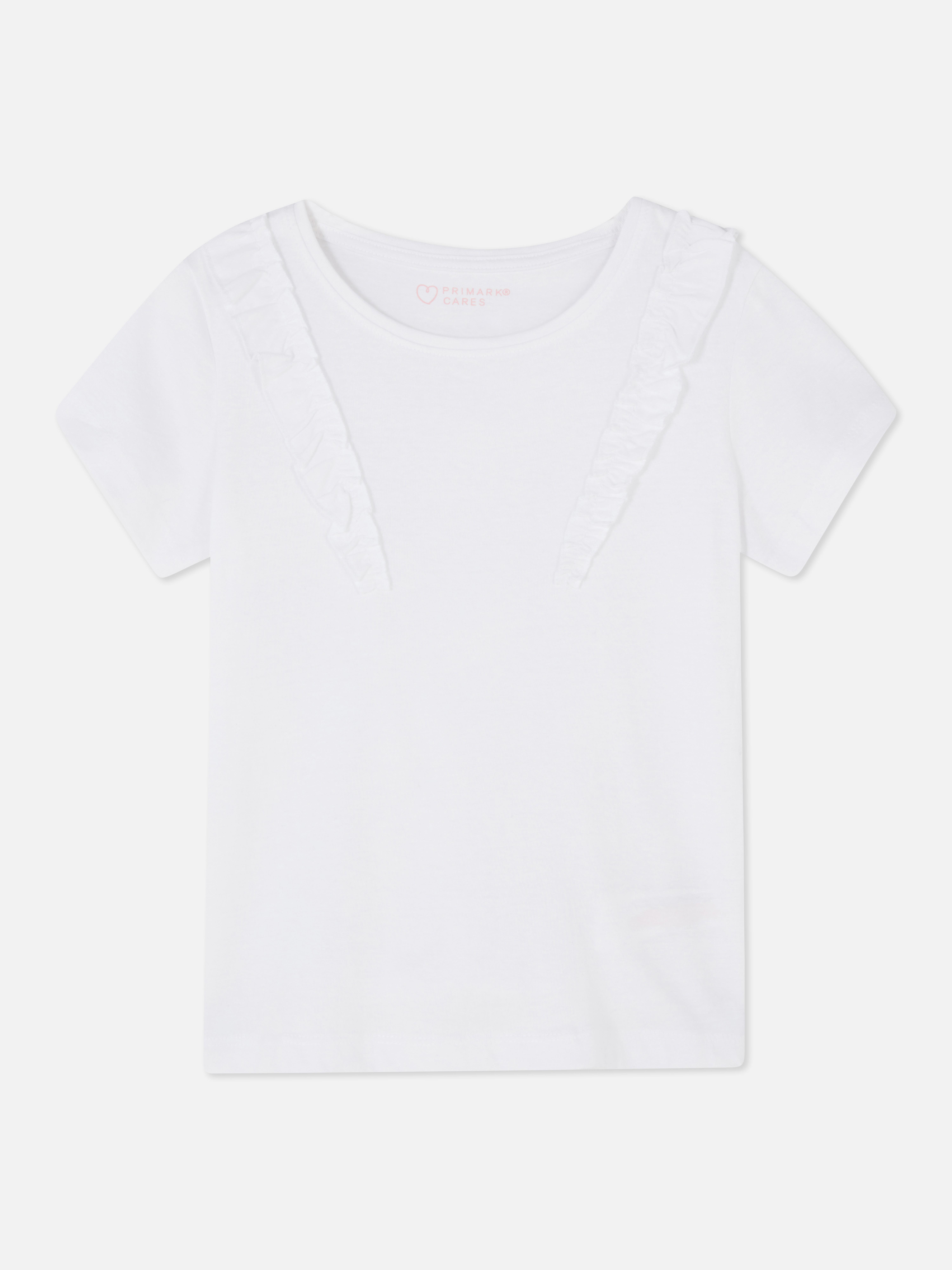 Frill Detail Cotton T-shirt