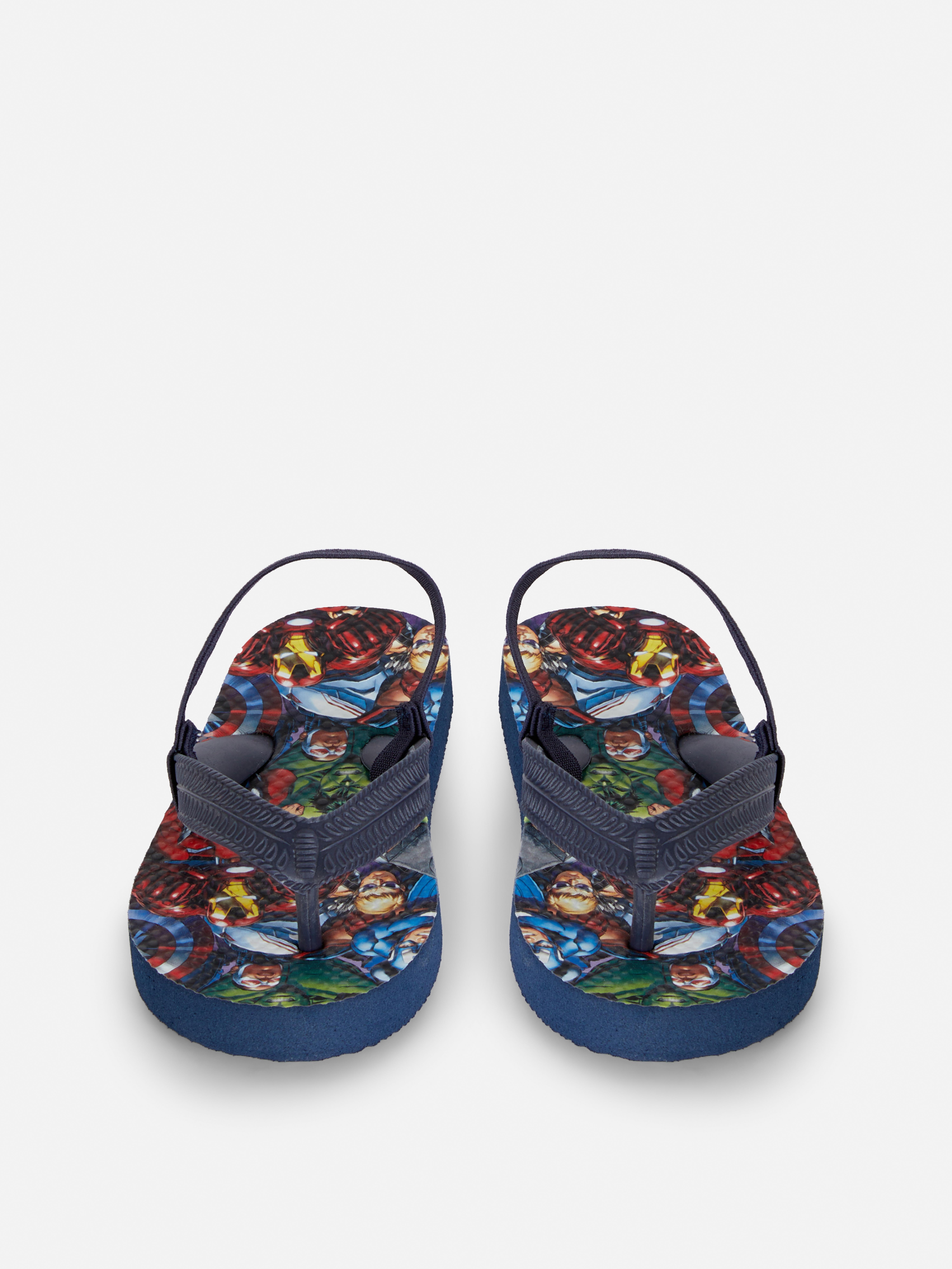 Marvel Boys Kids Avengers Flip Flops Sandals Pool Shoes Sizes Child-UK 8-UK3