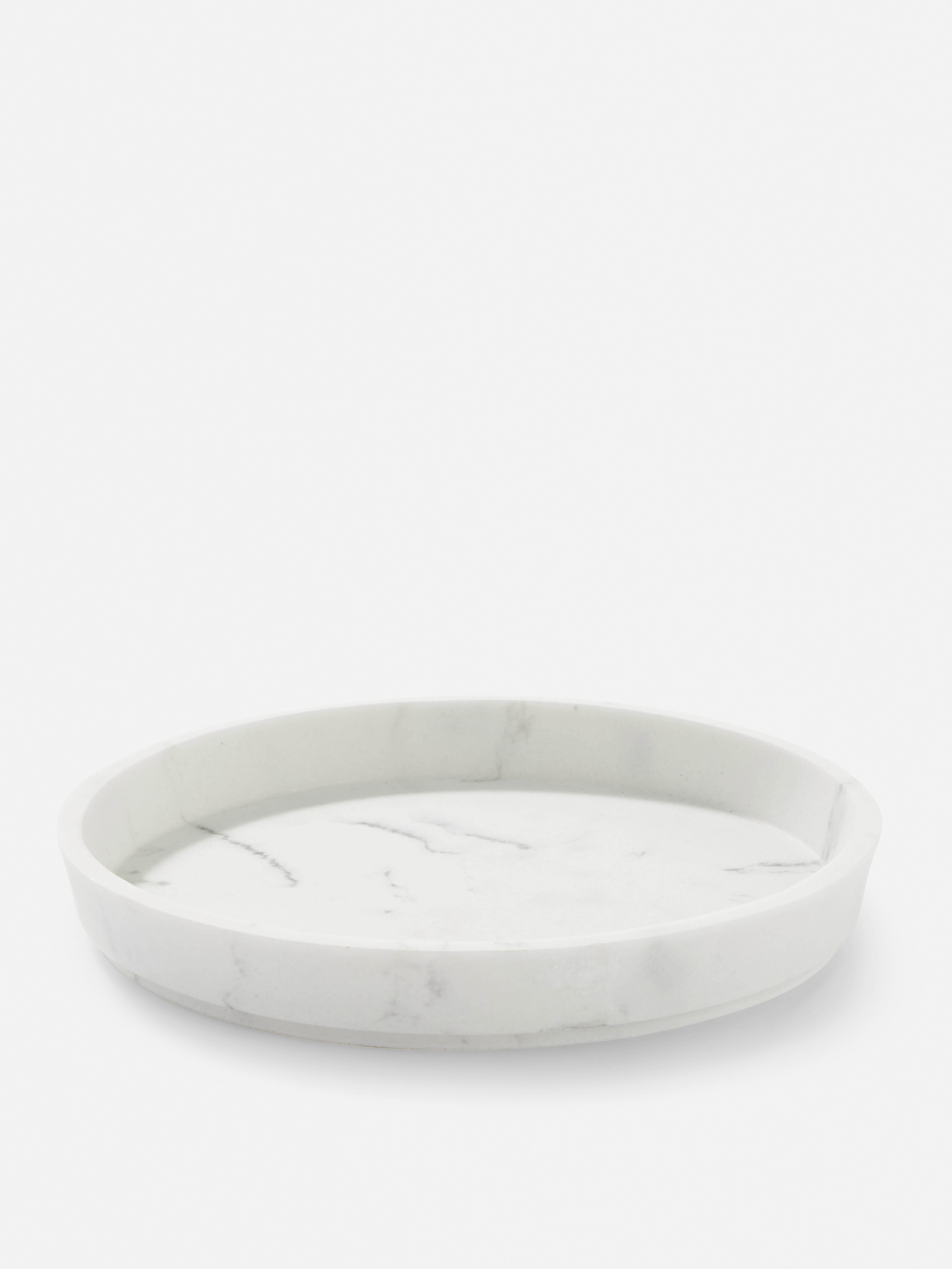 Round Marble Effect Tray
